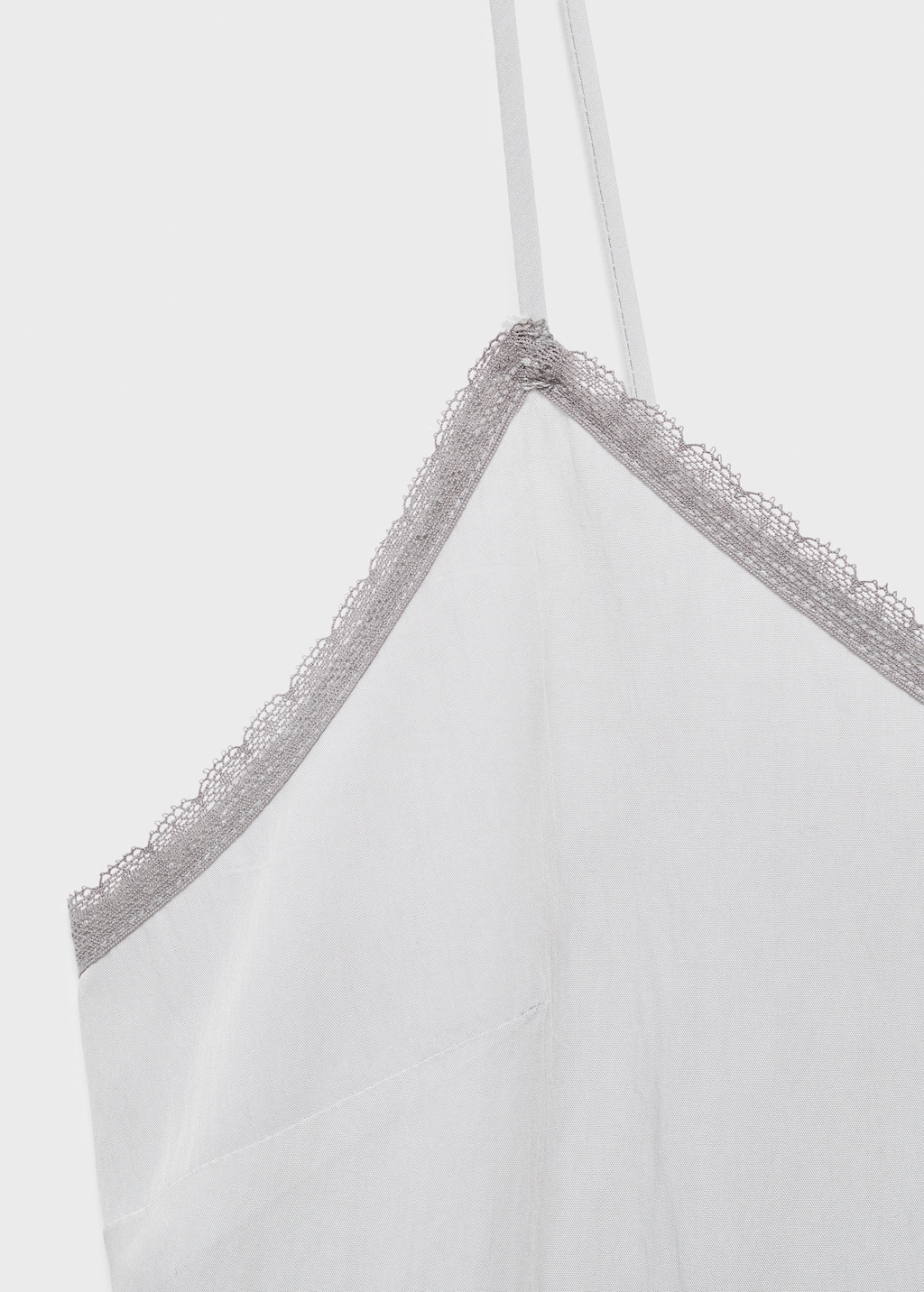 Lace nightgown with straps