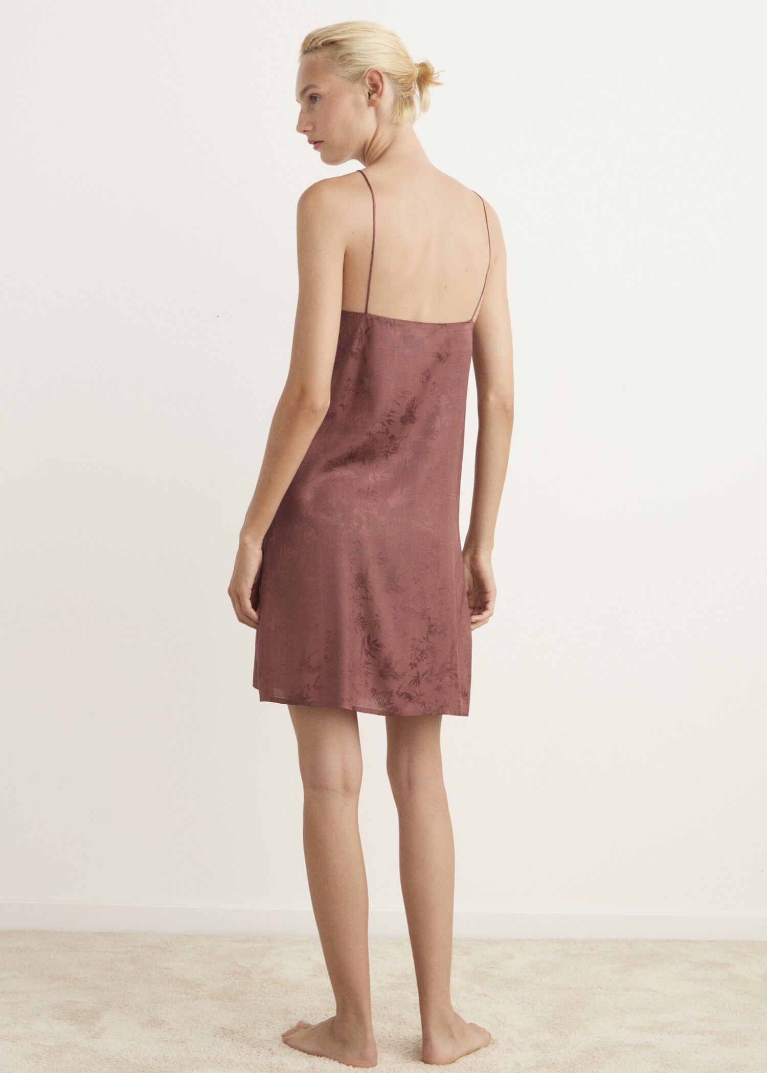 Camisón jacquard satén - Reverso del artículo