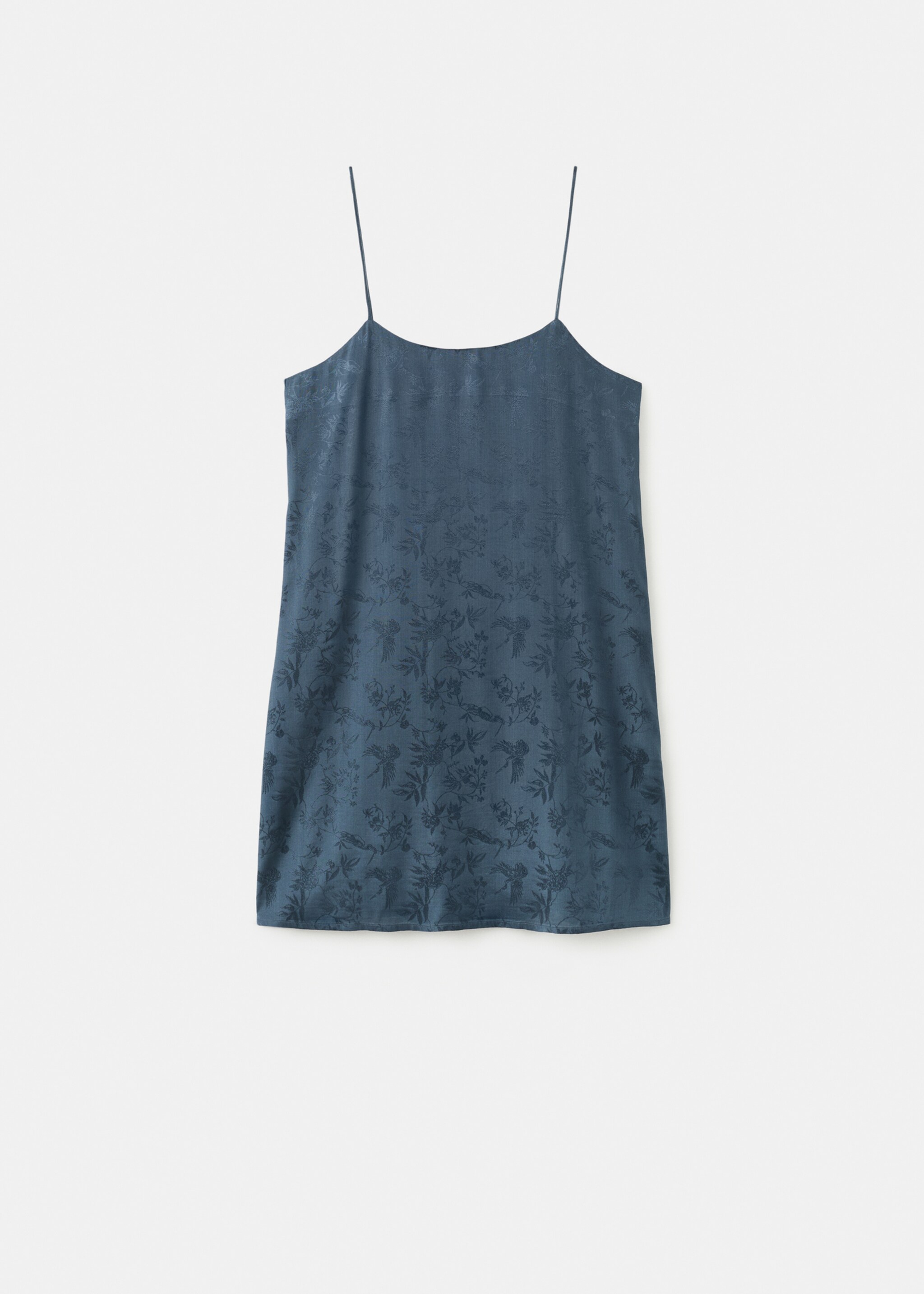 Camisón jacquard satén - Artículo sin modelo, Azul noche. Ref: 17084107-00.