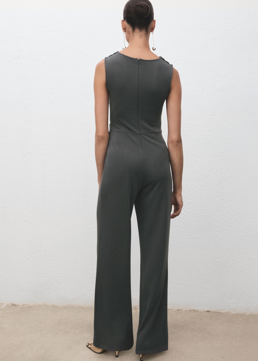 Long jumpsuit with knot - image 3