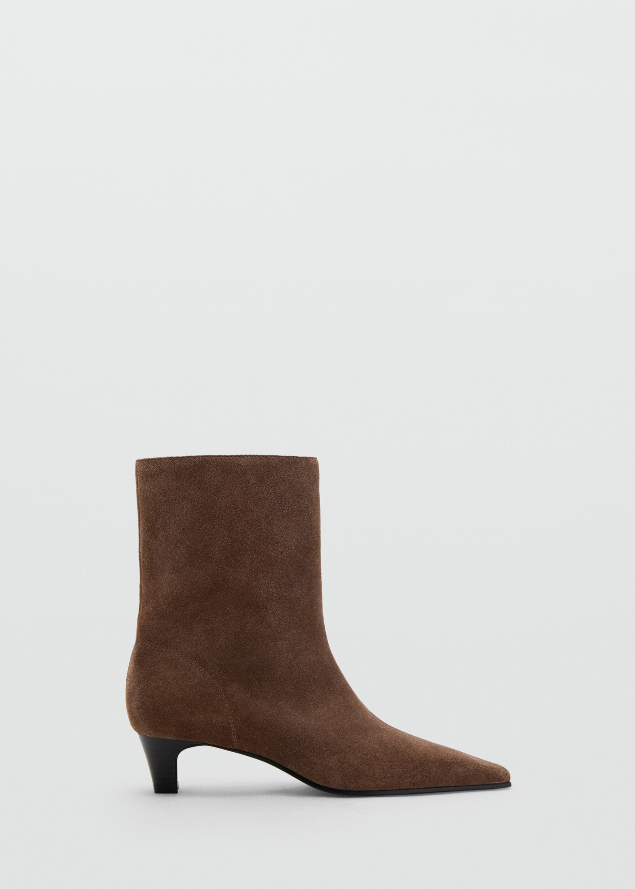 Suede leather ankle boots - Article without model, Light/Pastel Brown. Ref: 17084112-00.