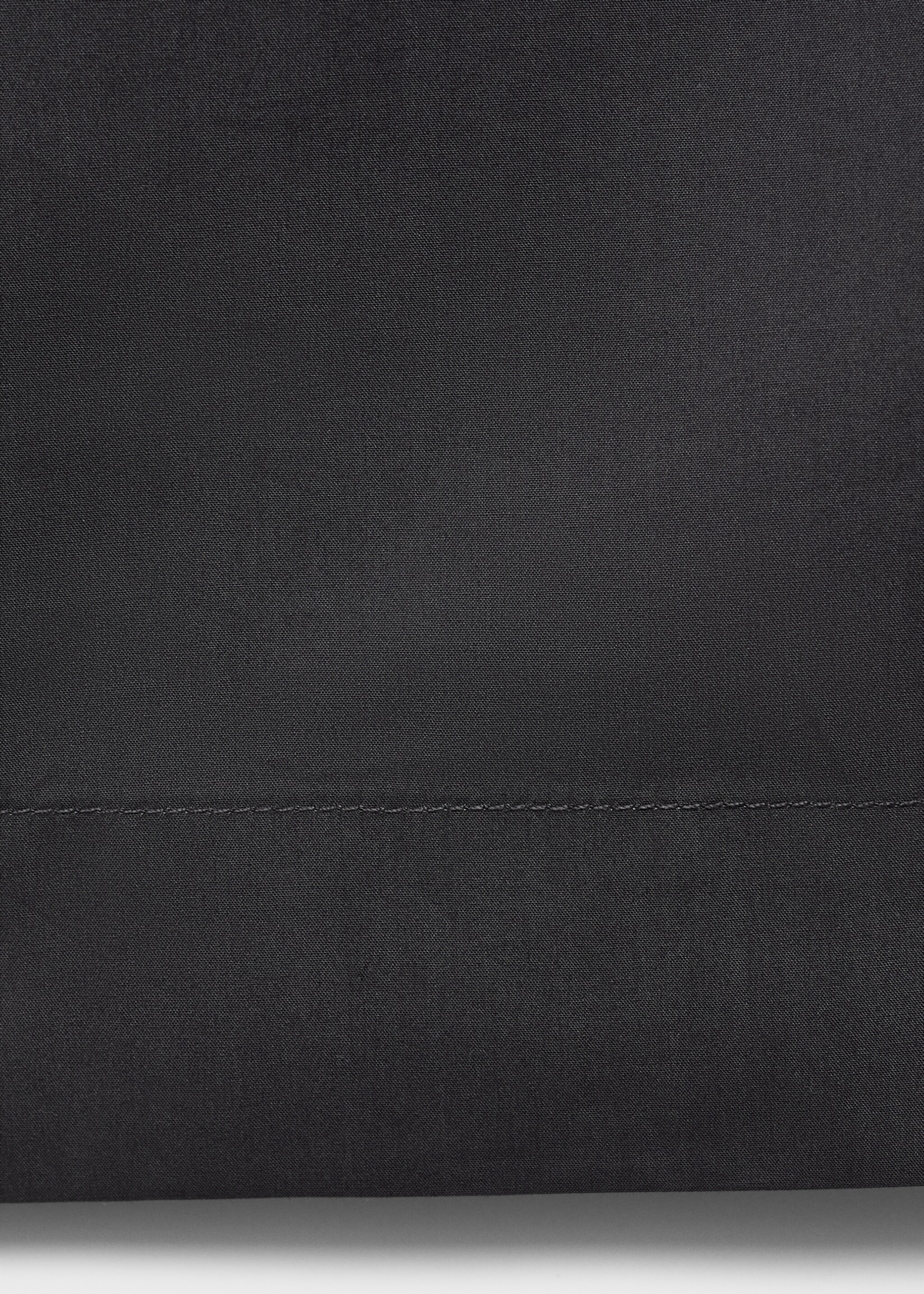 Poplin pyjama bottoms - Details of the article 0, Charcoal. Ref: 17084117-00.