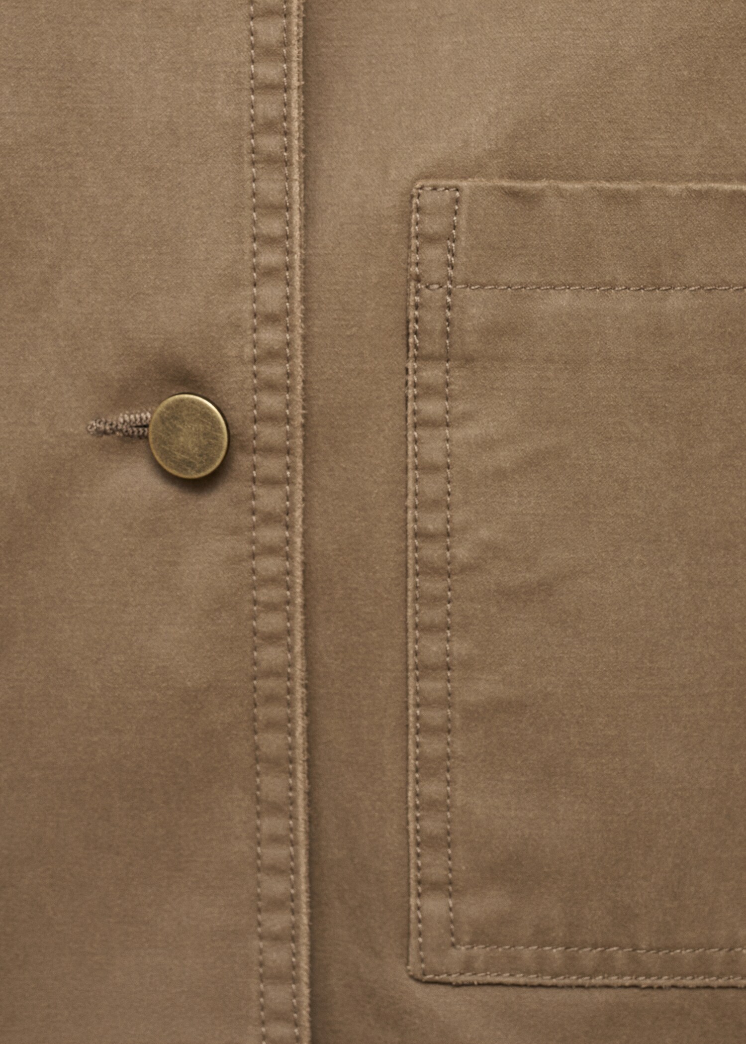 Corduroy collar denim jacket - Details of the article 0