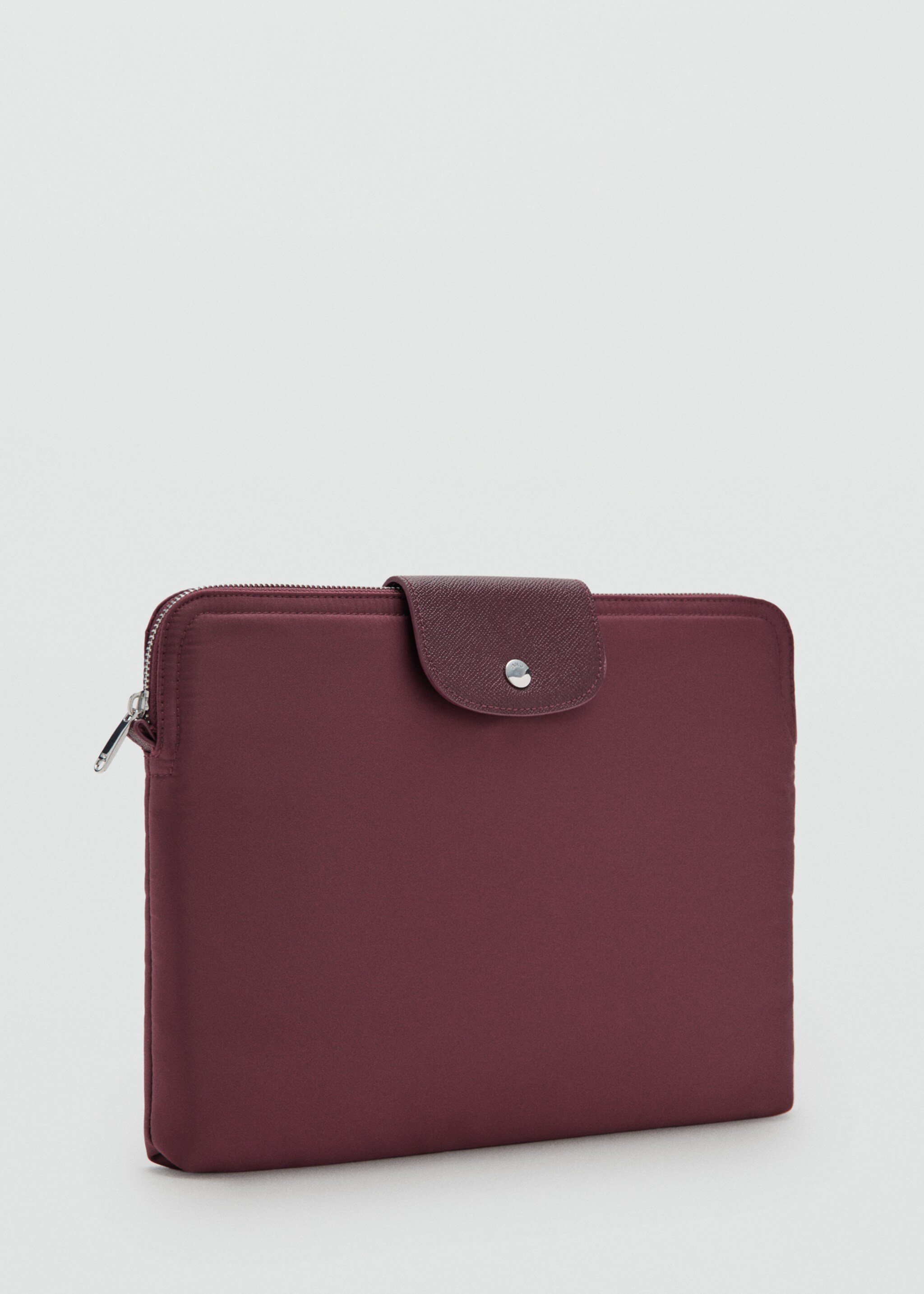 Nylon laptop case - Medium plane, Burgundy. Ref: 17084122-00.