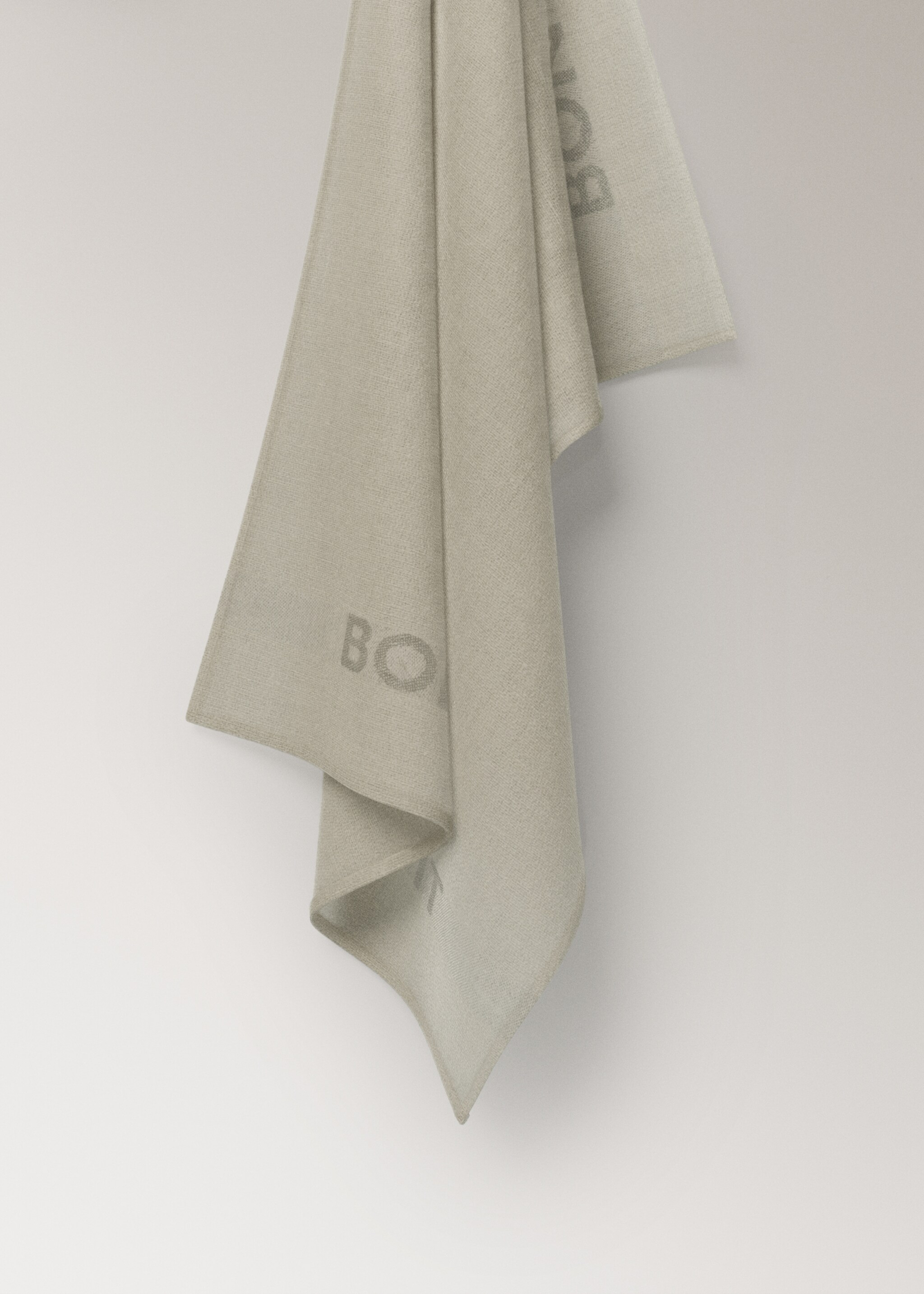Linen tea towel with embroidered details - Товар без моделі