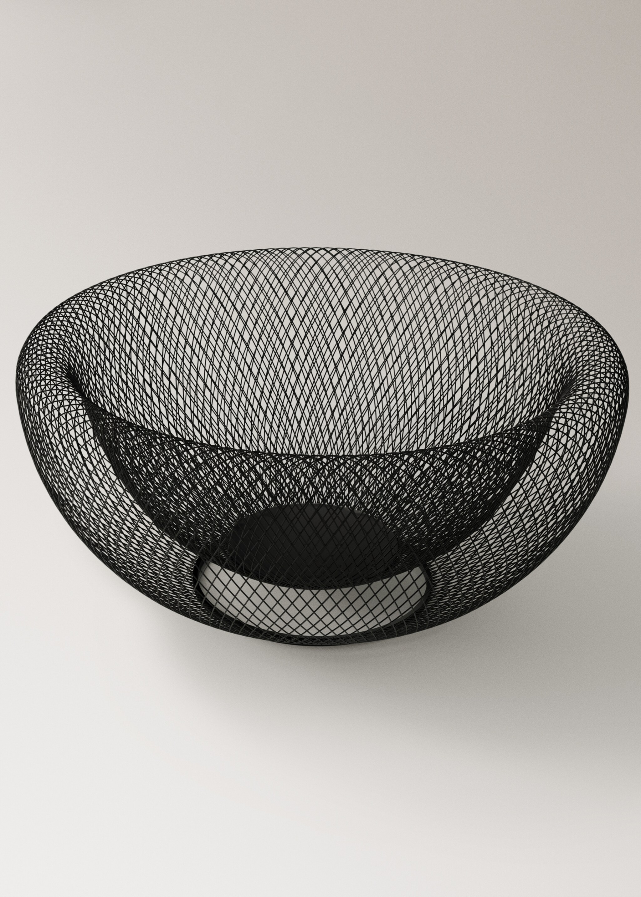 Medium gridded iron bowl - Details of the article 1