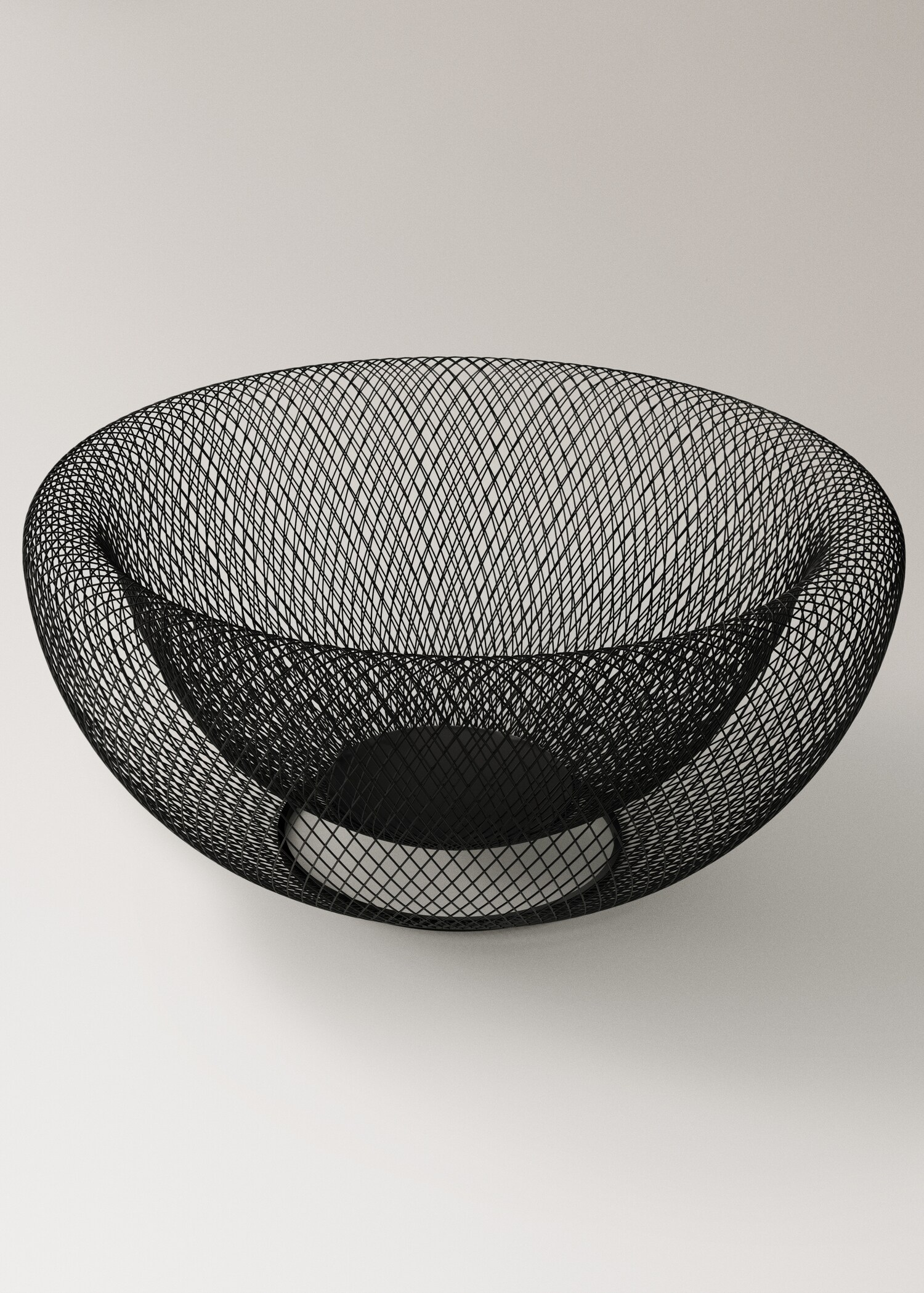 Medium gridded iron bowl - Details of the article 1