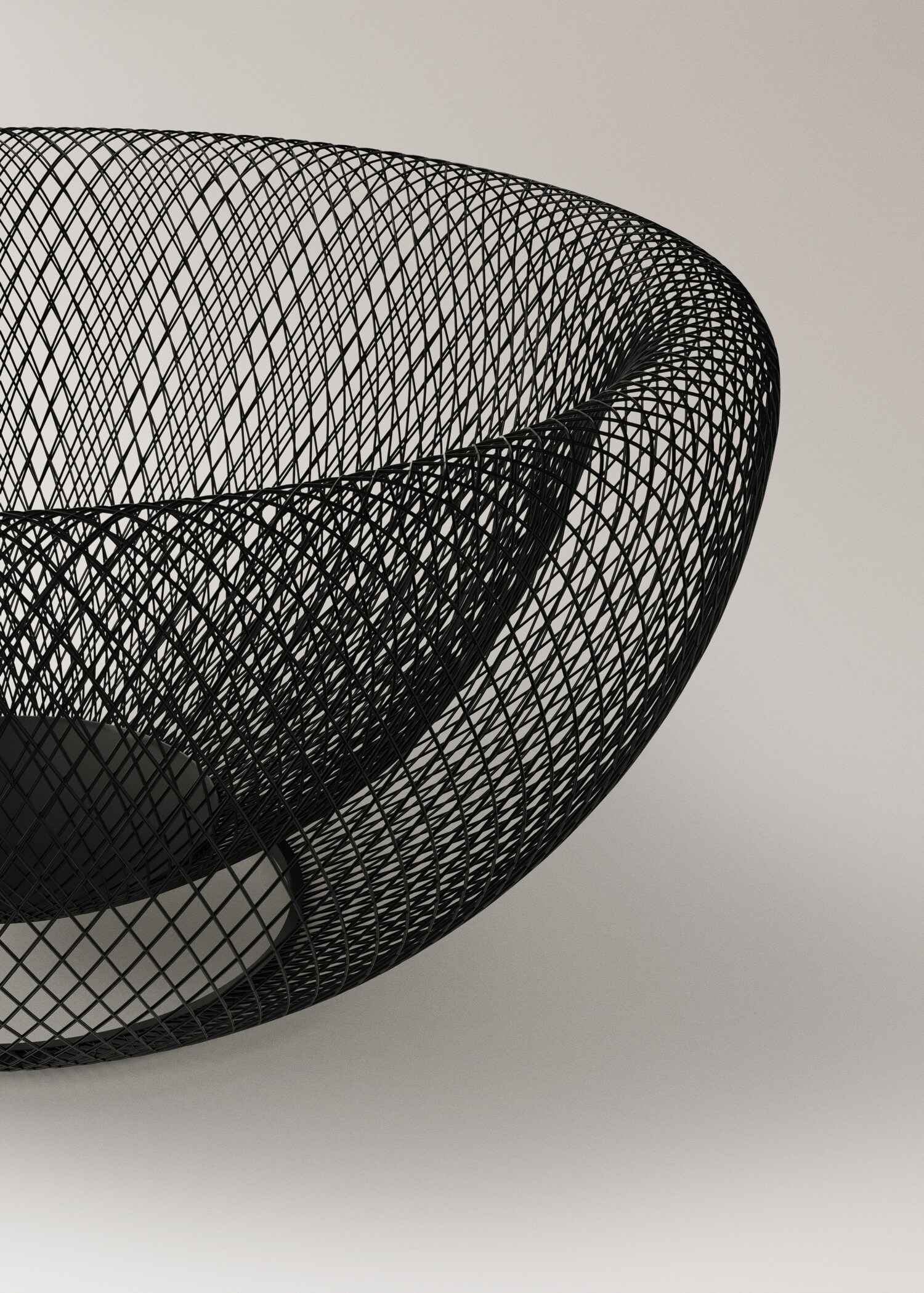 Medium gridded iron bowl - Details of the article 3