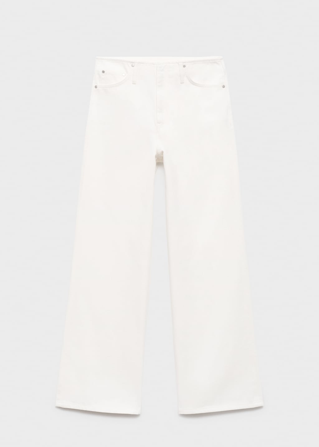 Wide leg mid-rise jeans - image 5