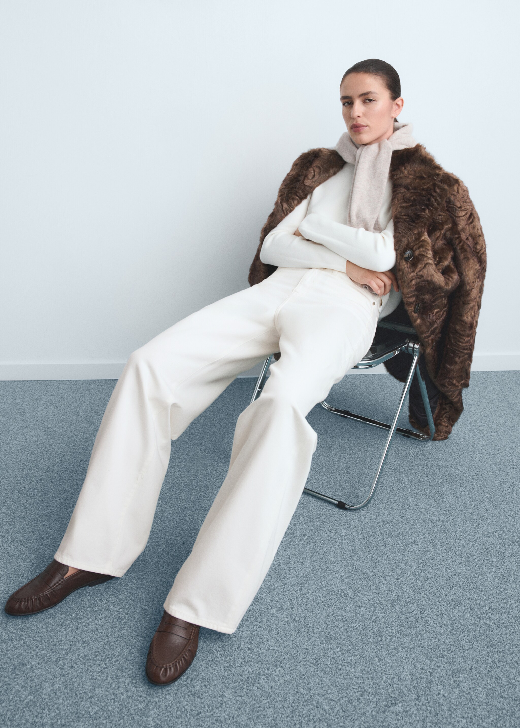 Low-rise wide-leg jeans - Details of the article 2, Off White. Ref: 17084138-00.