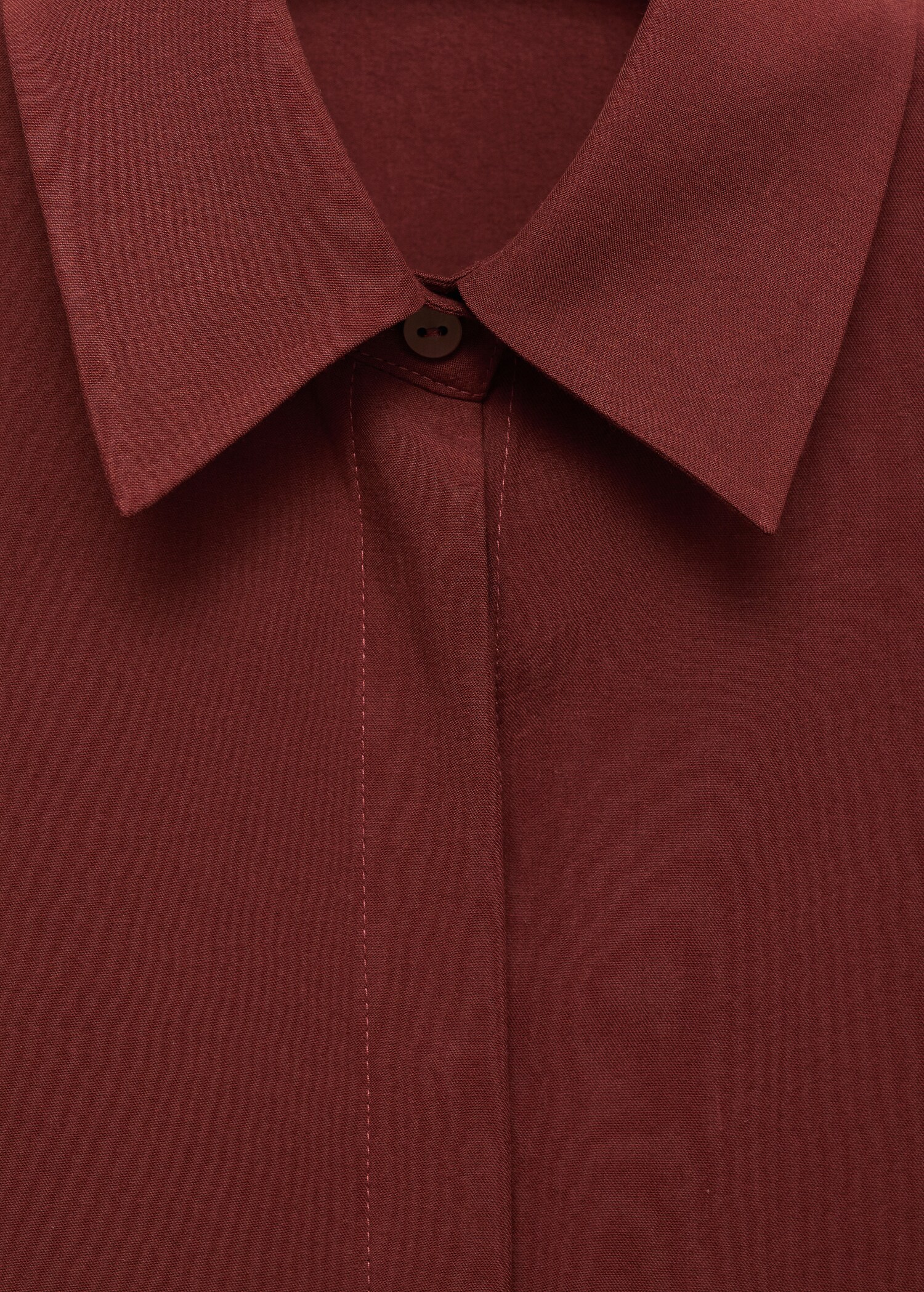 Lyocell shirt with hidden buttons - Details of the article 8