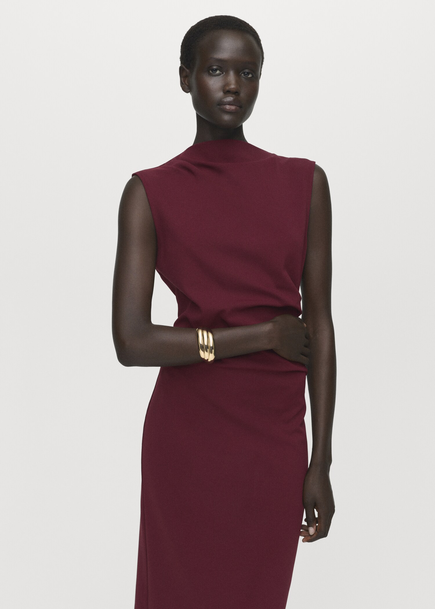Ruched fitted dress - Medium plane