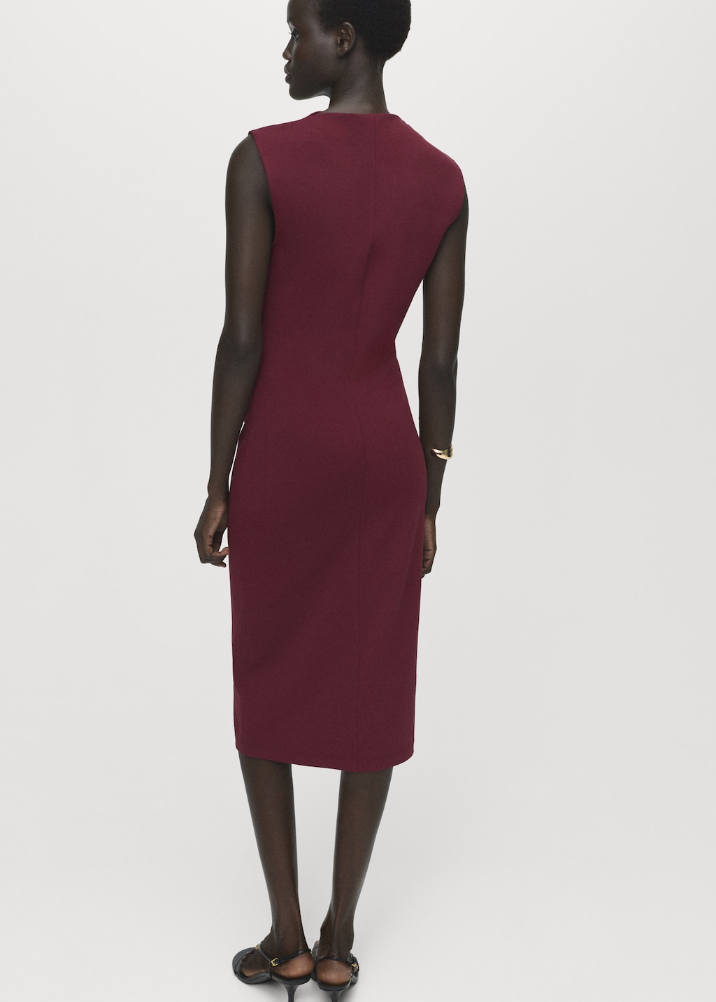 Ruched fitted dress - image 3