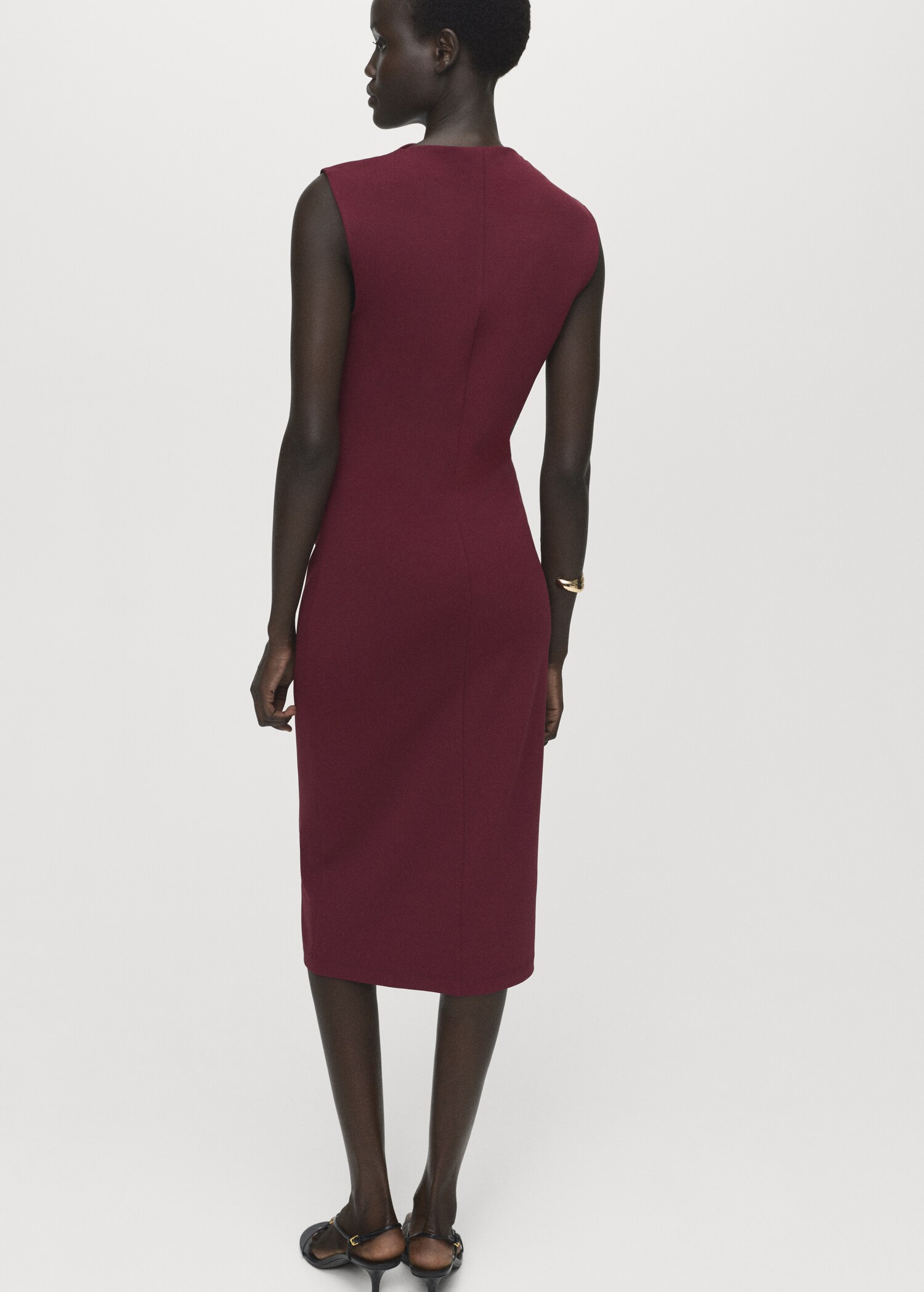 Ruched fitted dress - Reverse of the article