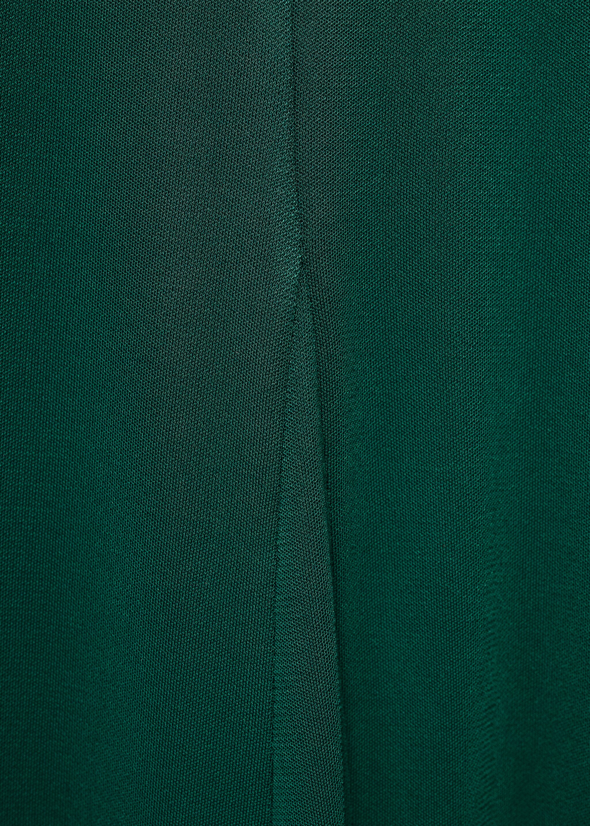 Midi godet dress - Details of the article 8, Dark Green. Ref: 17084143-00.