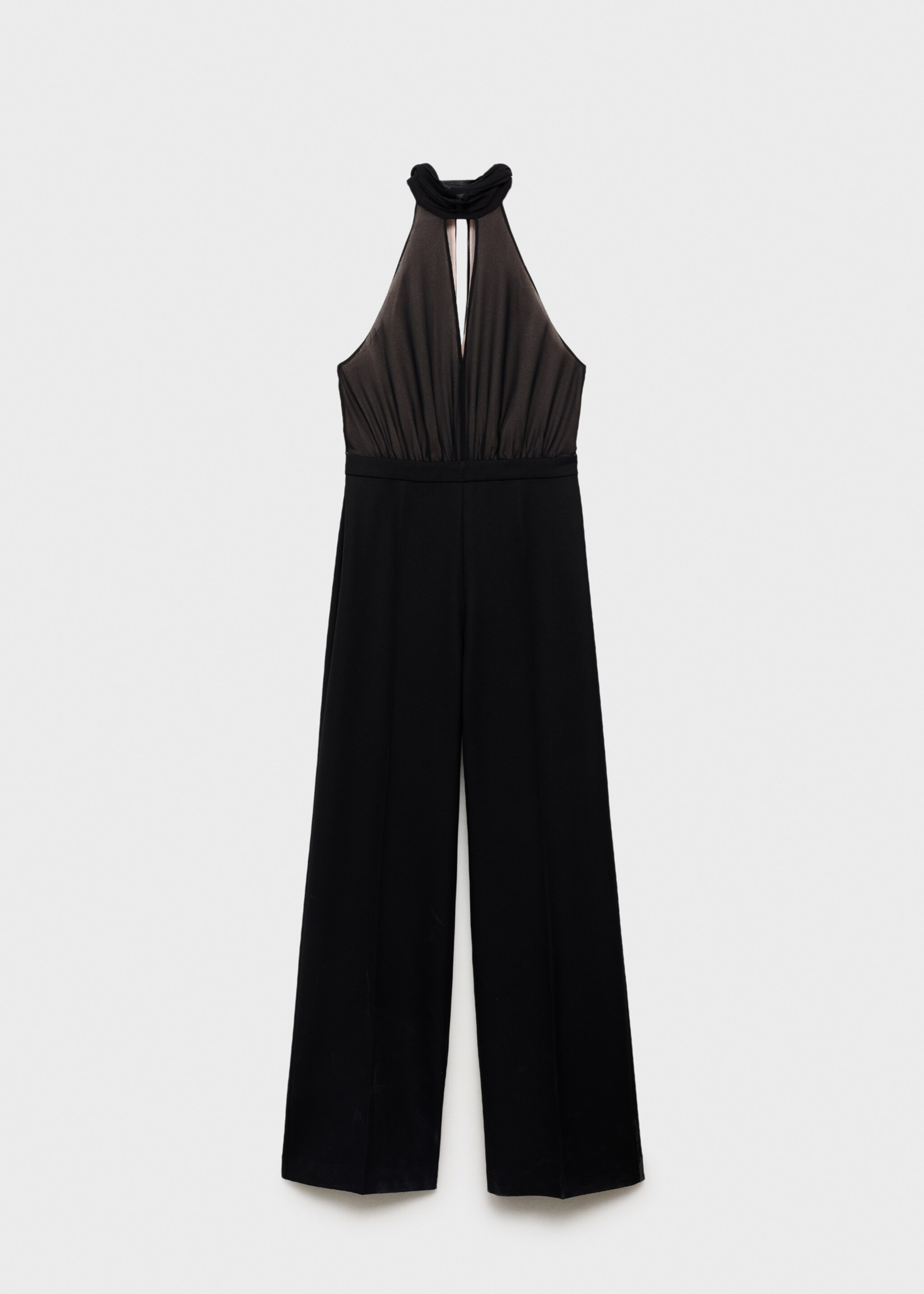 Halter neck scarf jumpsuit - Articolo senza modello, Nero. Ref: 17084144-00.