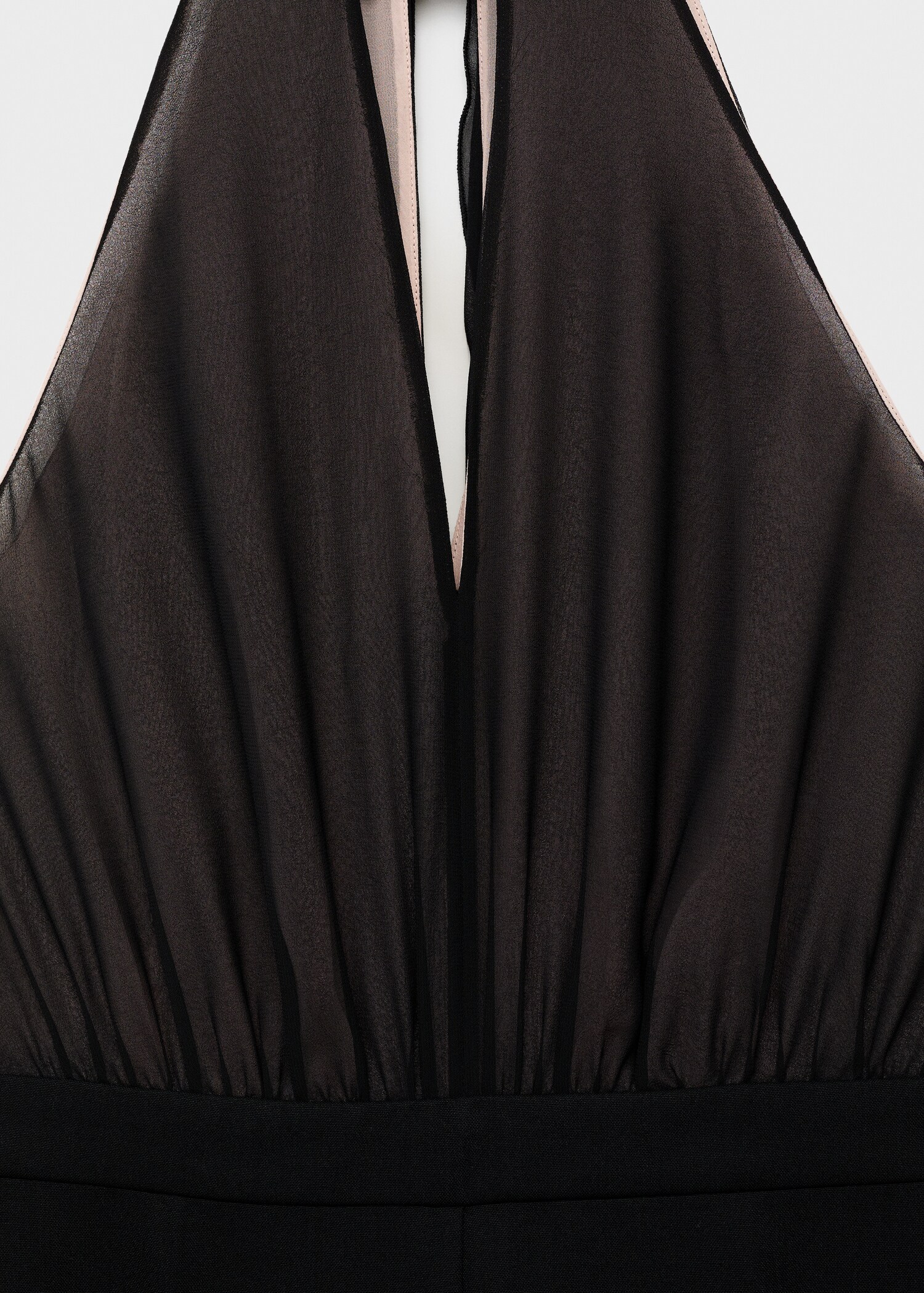 Halter neck scarf jumpsuit - Details of the article 0