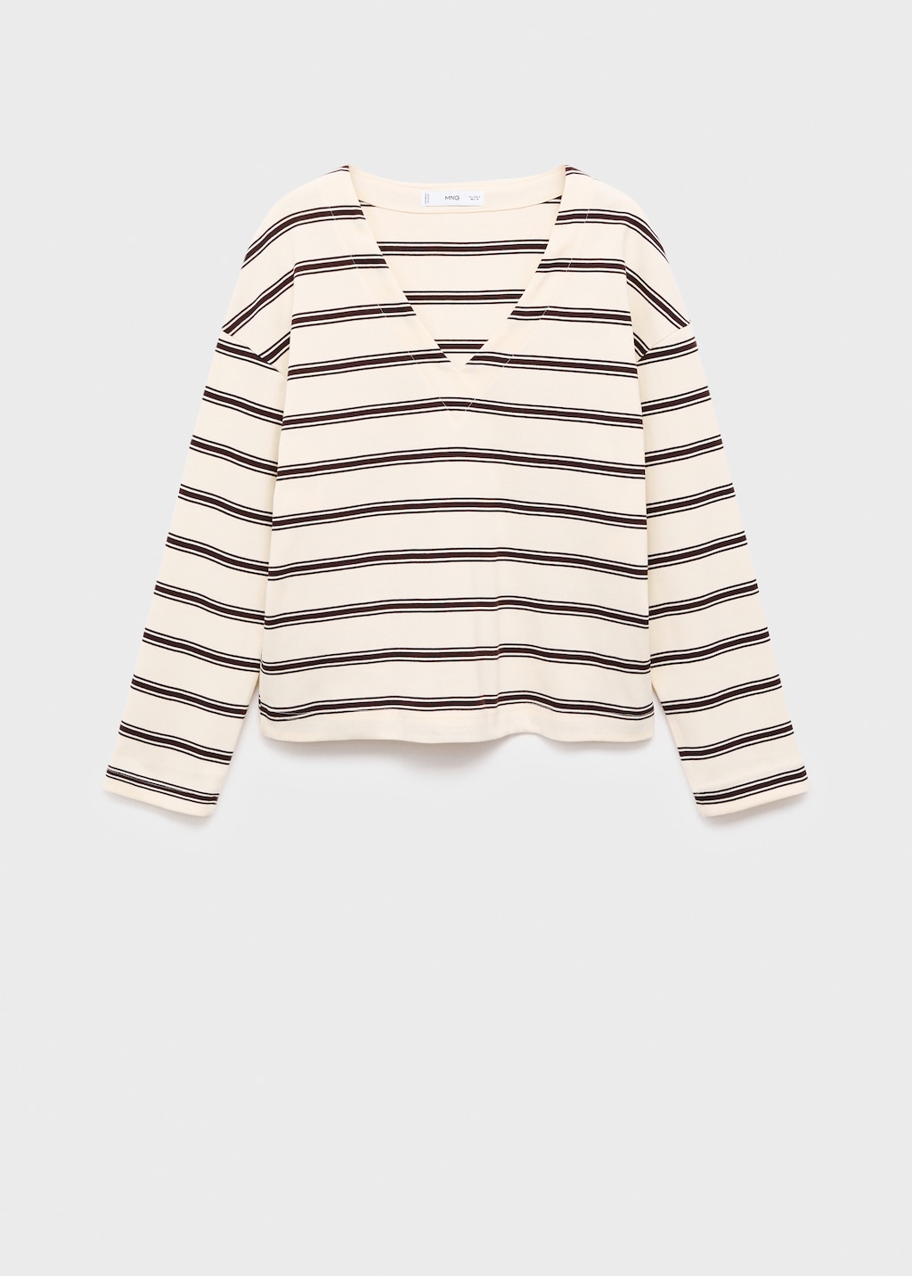 Mango Striped cotton-blend sweatshirt