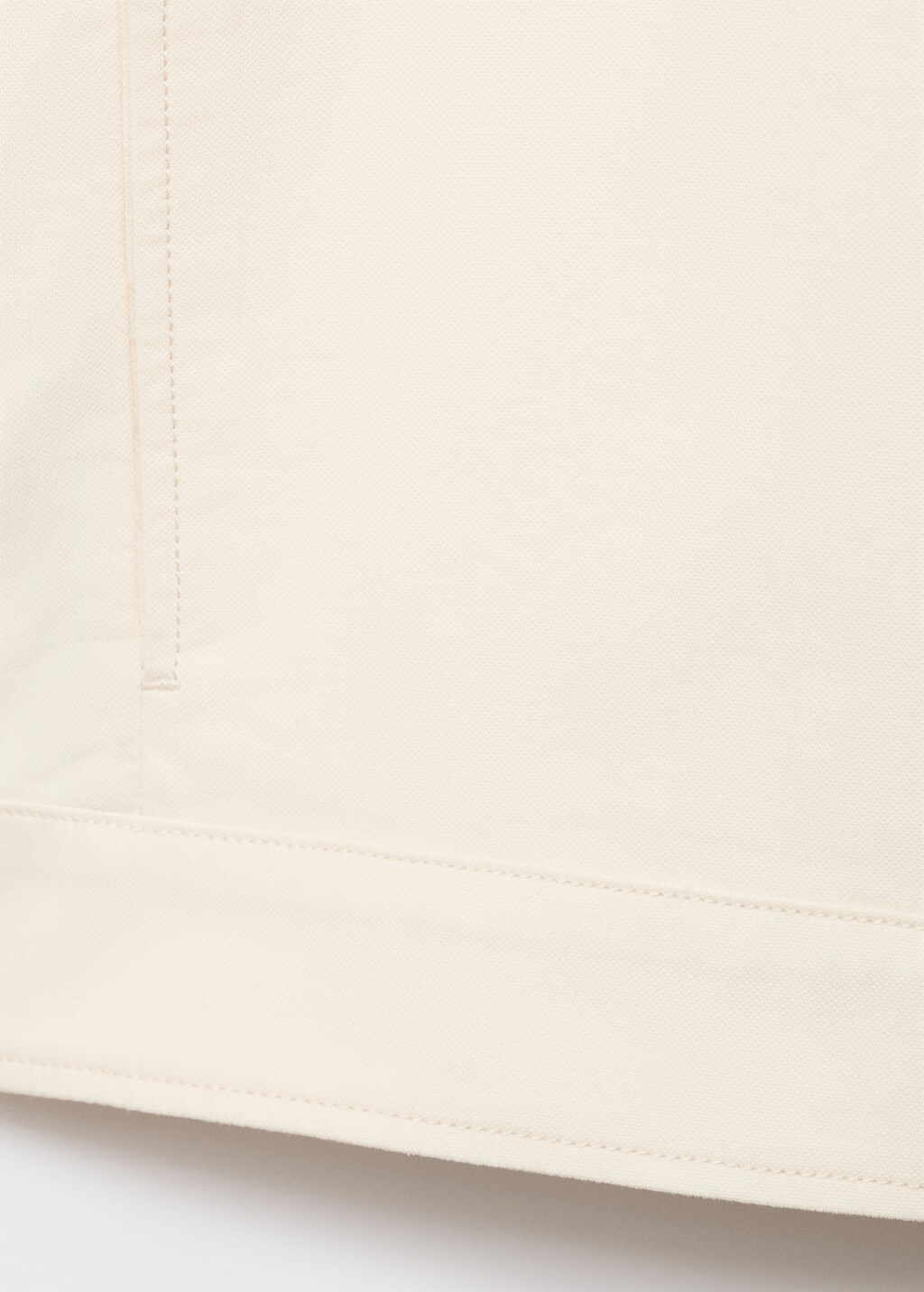 Straight cotton jacket with buttons