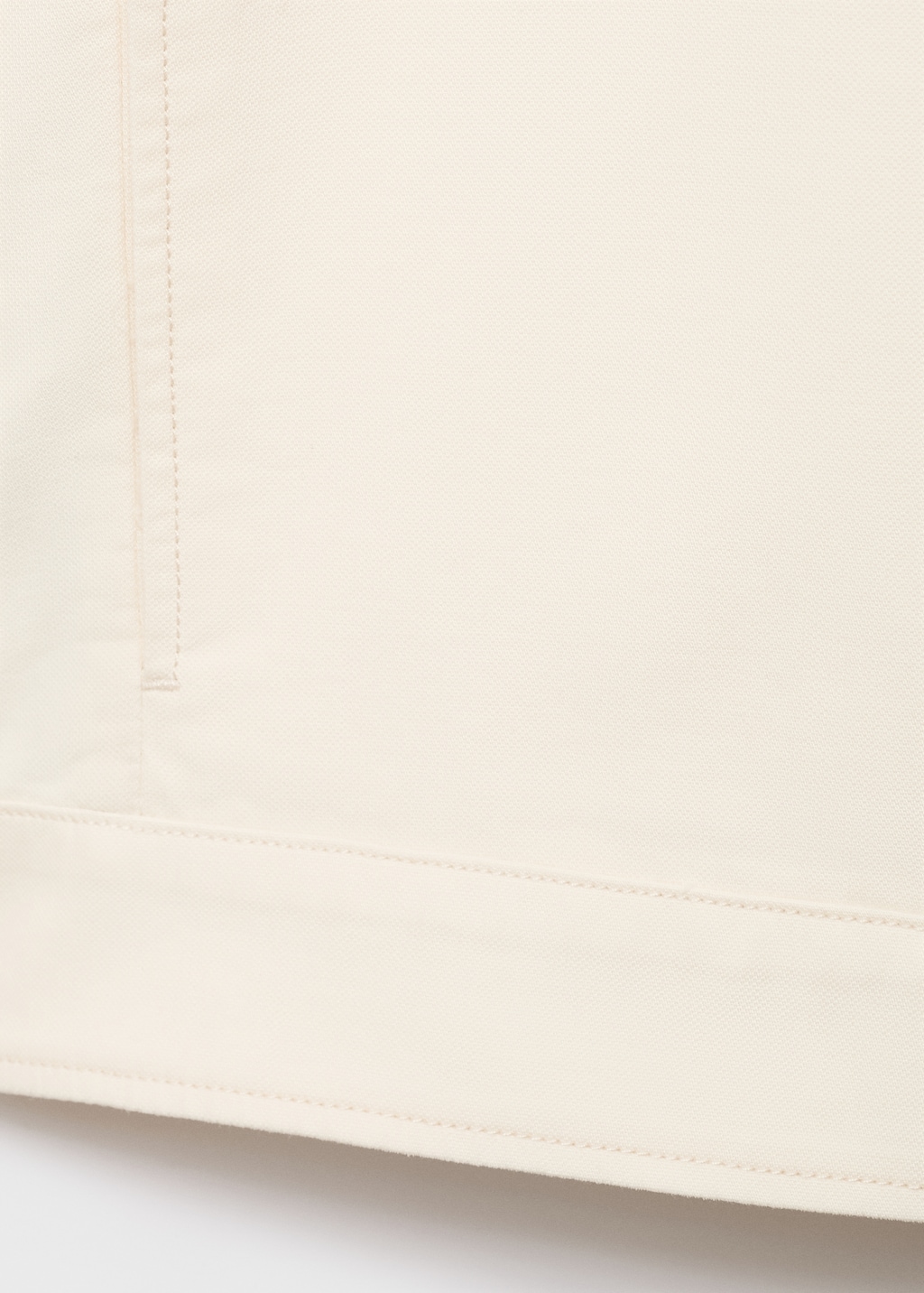 Straight cotton jacket with buttons