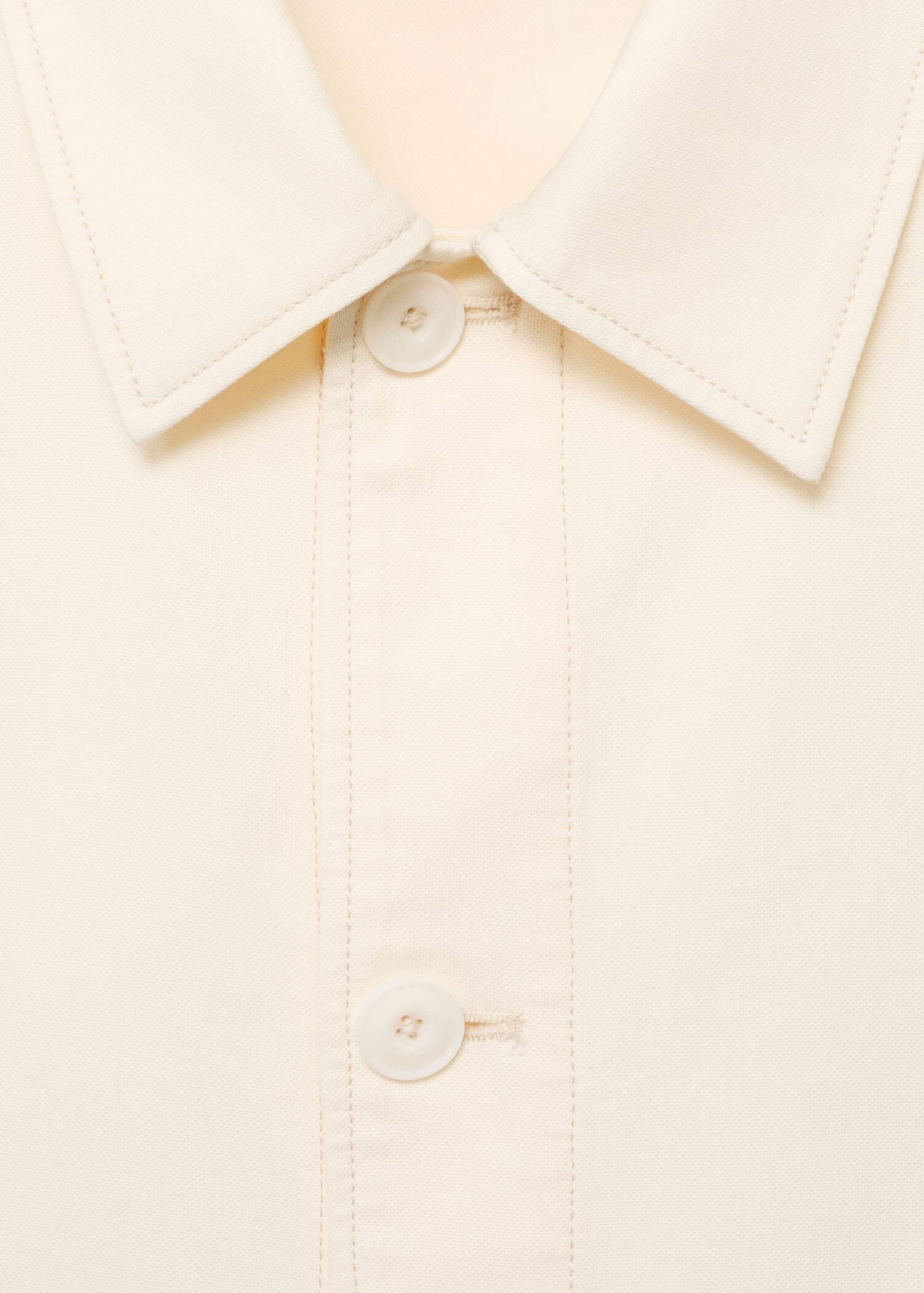 Straight cotton jacket with buttons - Details of the article 8