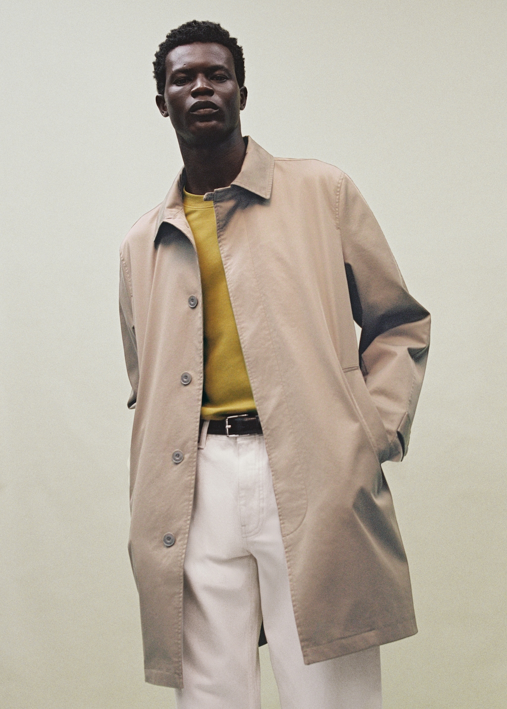 Classic water-repellent trench coat