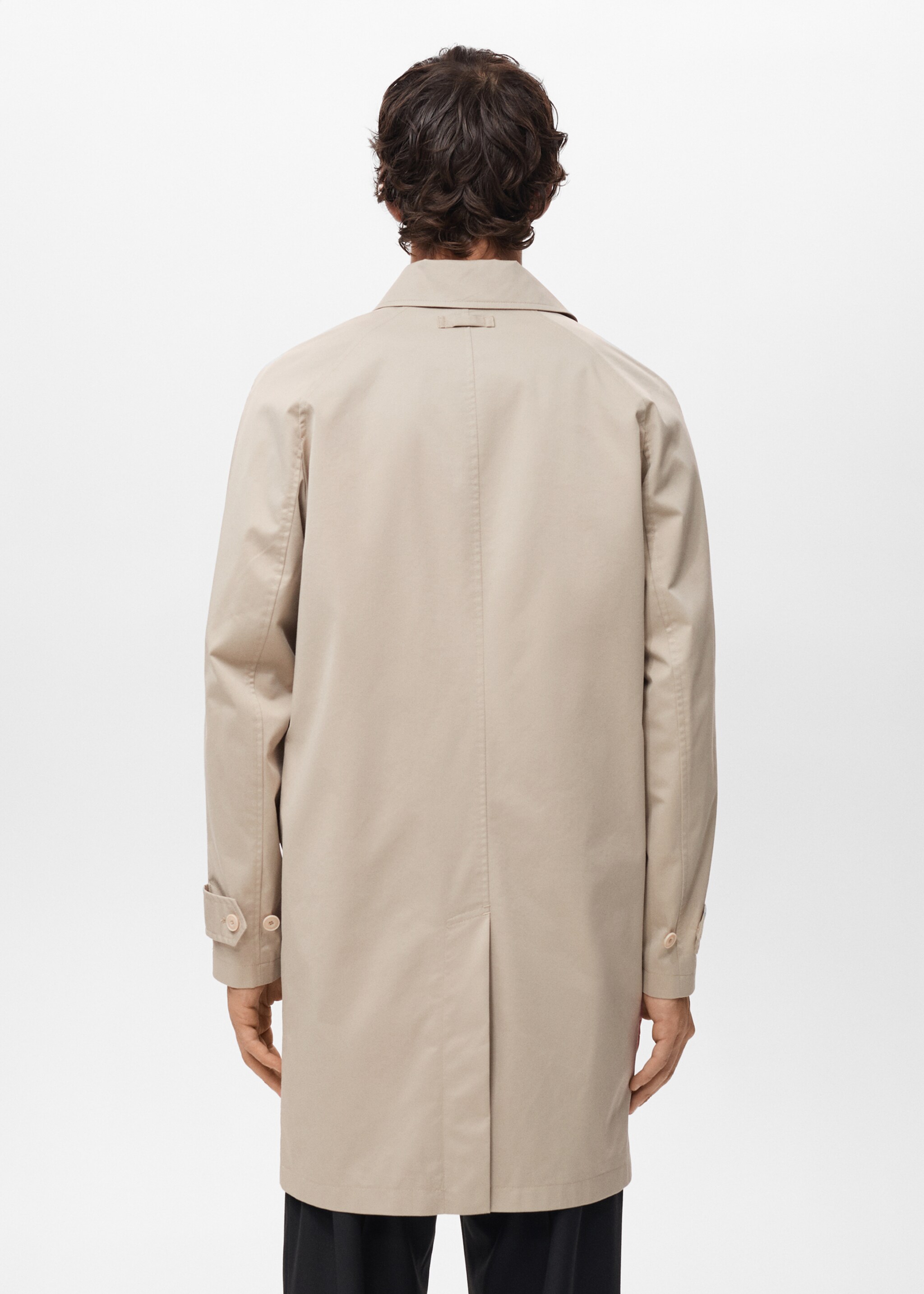 Classic water-repellent trench coat - Reverse of the article