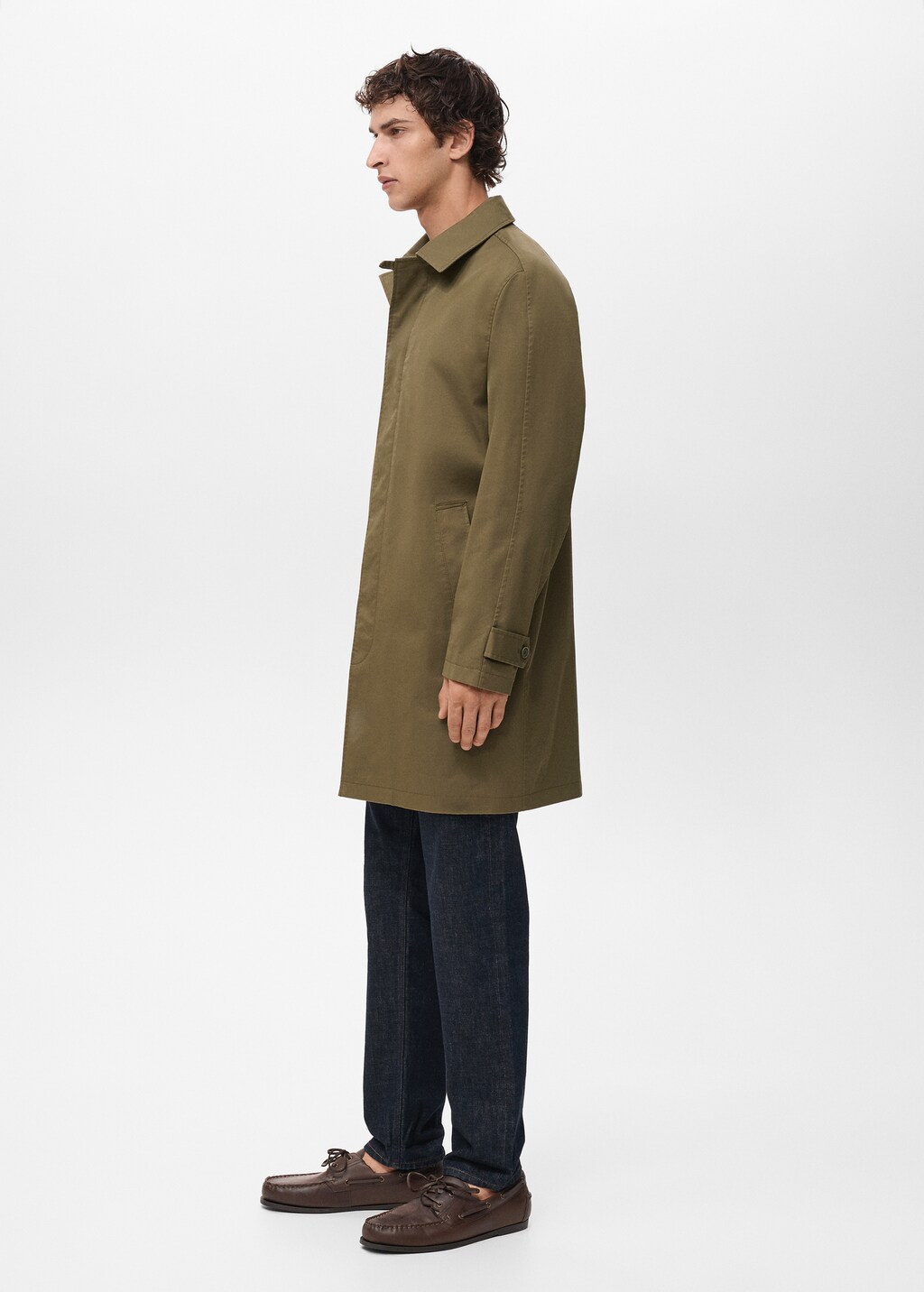 Classic water-repellent trench coat - Men | MANGO Canada