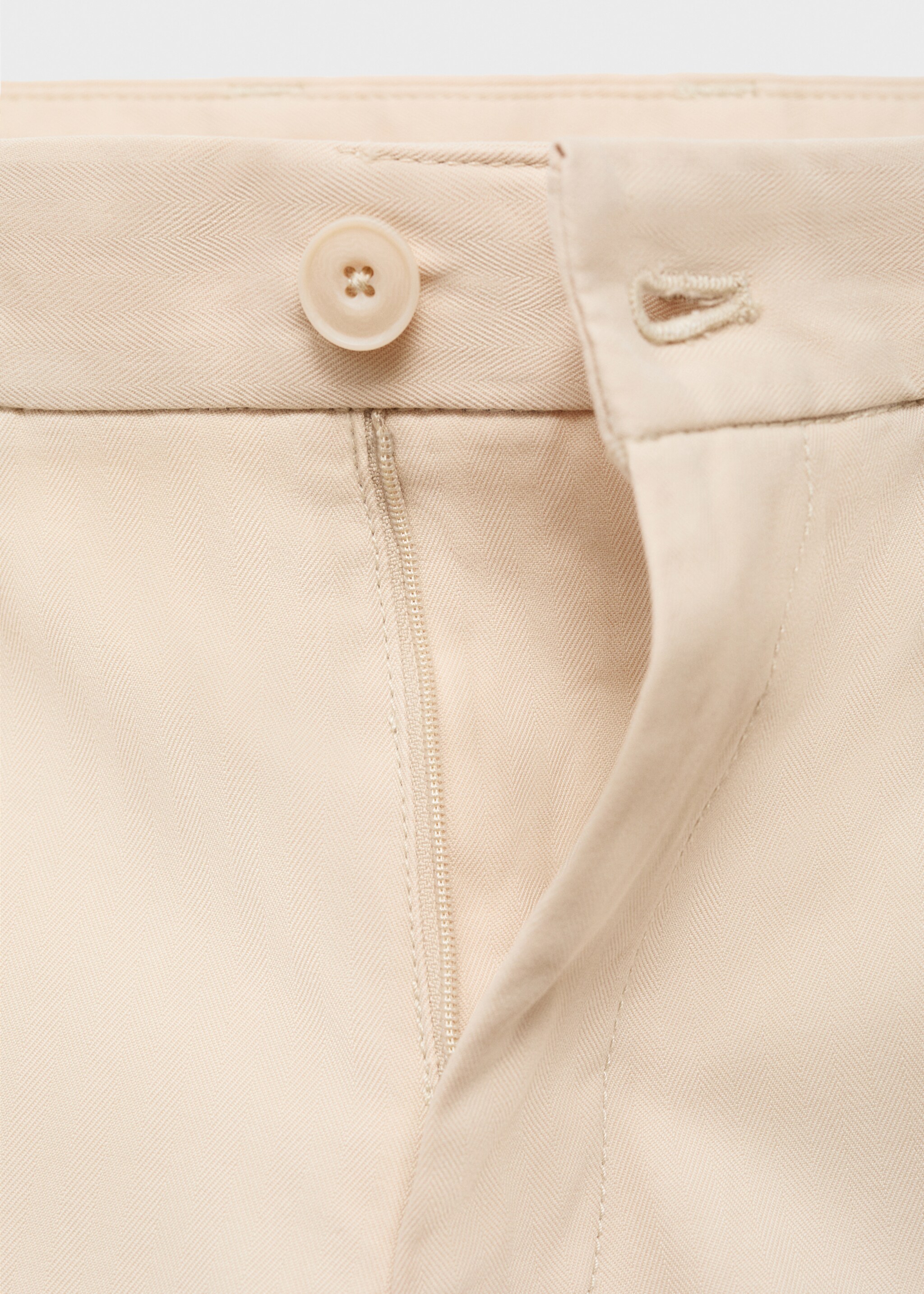 Cotton and lyocell cargo pants - Details of the article 0, Beige. Ref: 17084404-00.