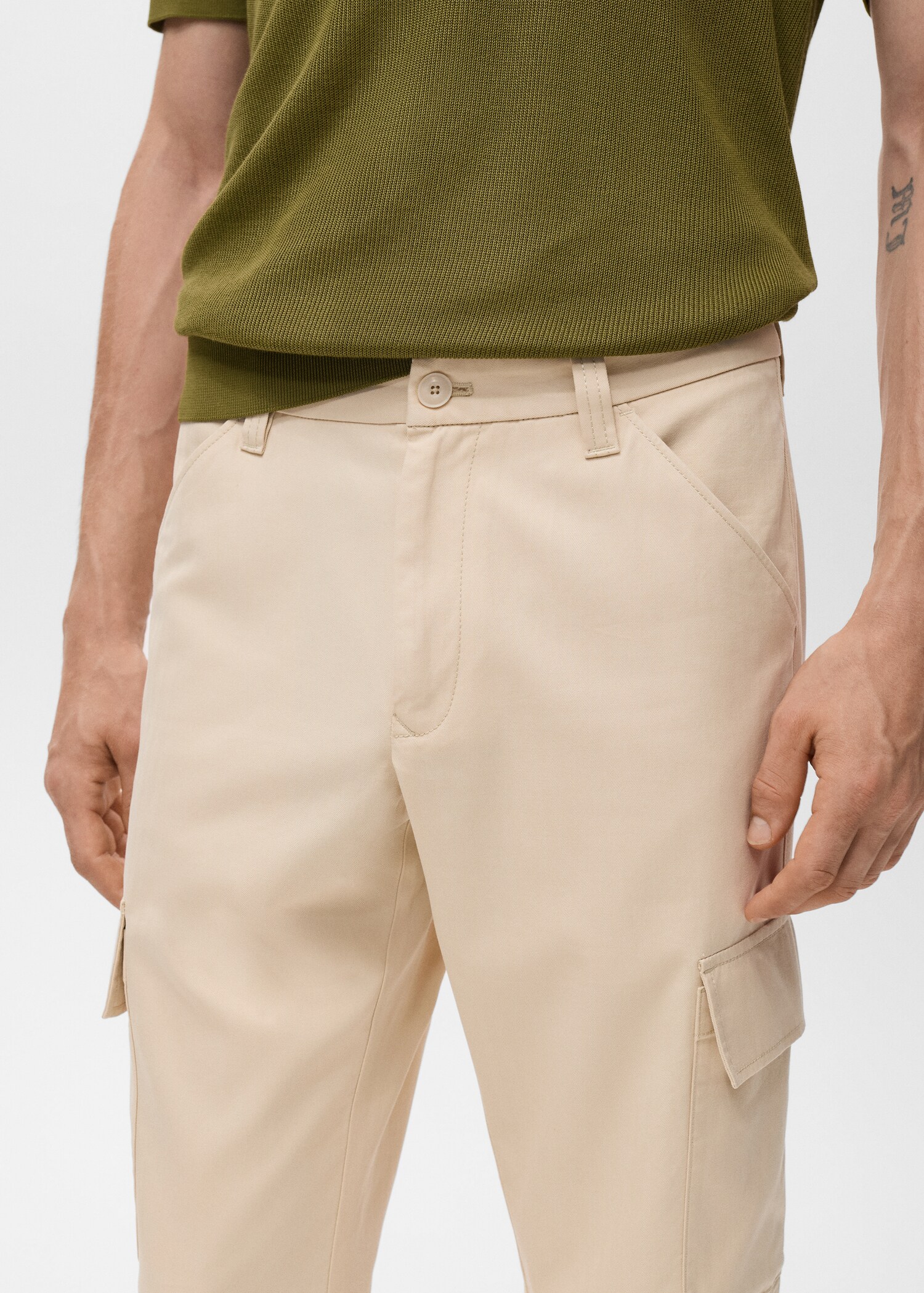 Pantalon droit poches cargo - Détail de l'article 1