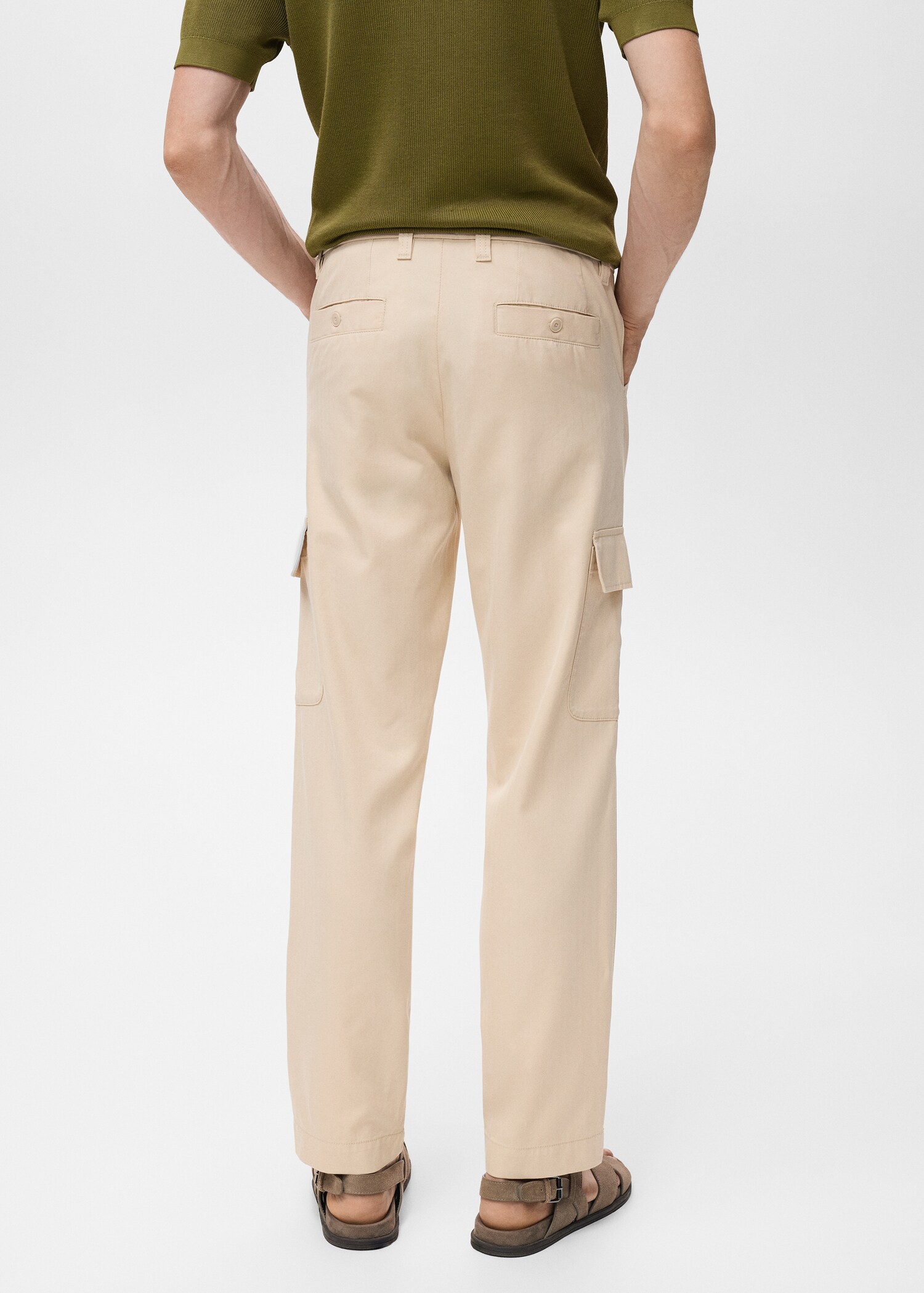 Pantalon droit poches cargo - Verso de l’article