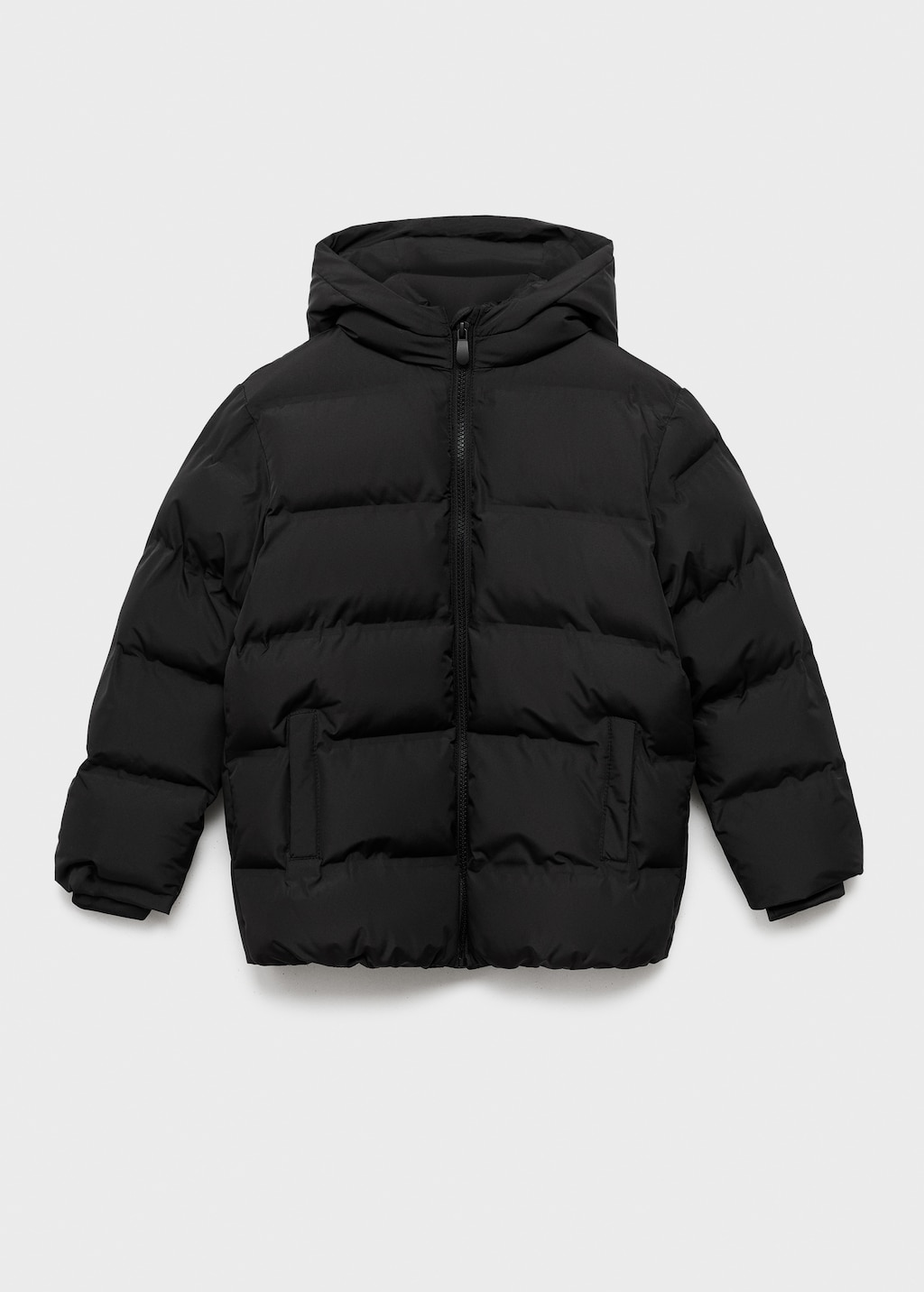 Hood puffer coat