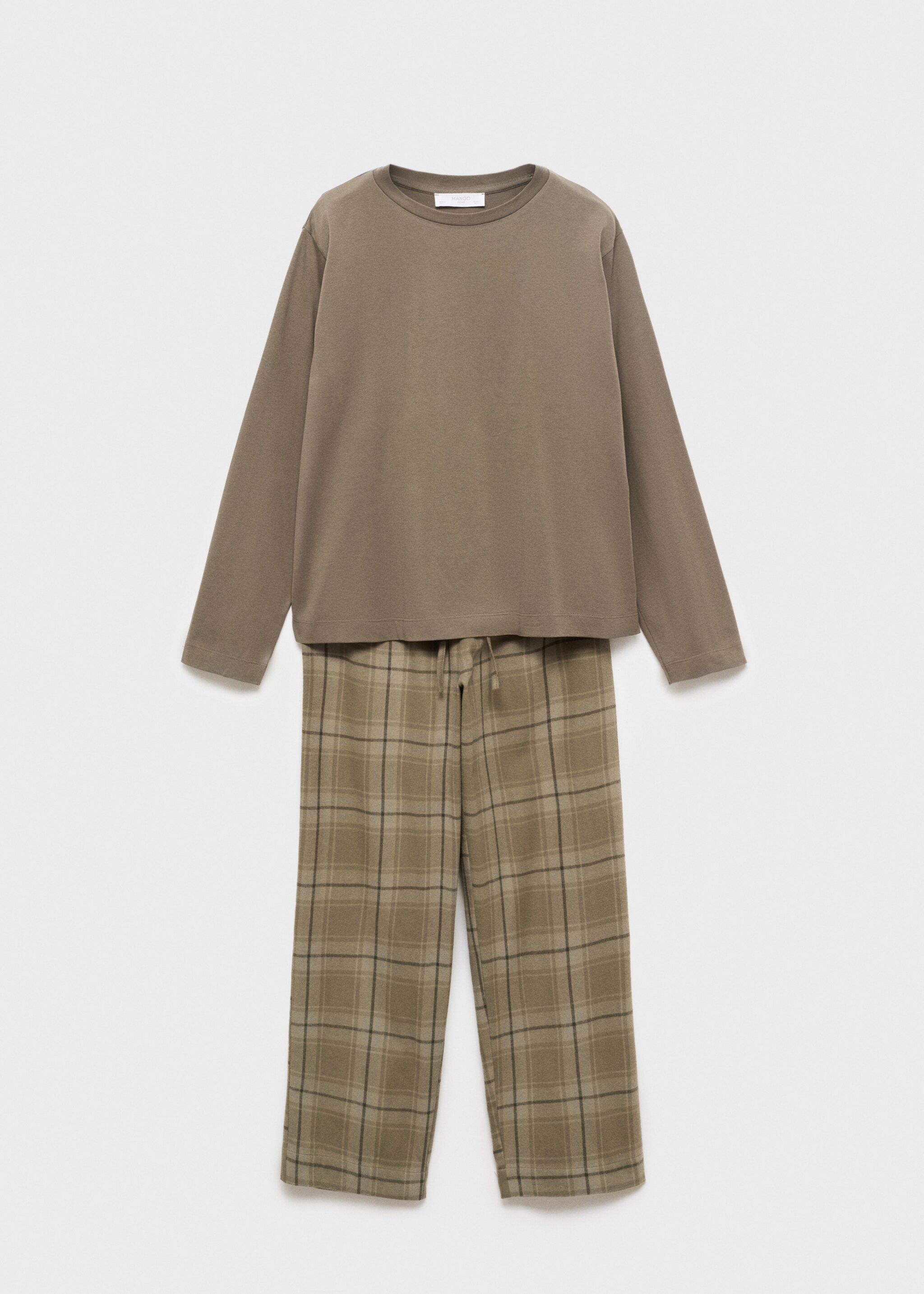 Pyjamas .-- combofra - Artikel utan modell, Olivgrön. Ref: 17084406-00.