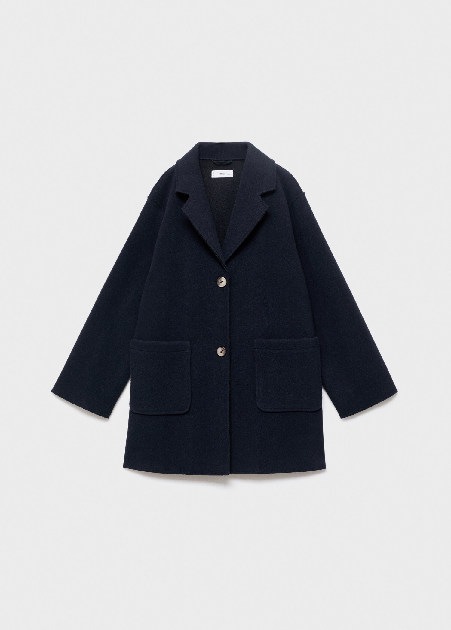 Manteau coupe midi drap de laine - Article sans modèle