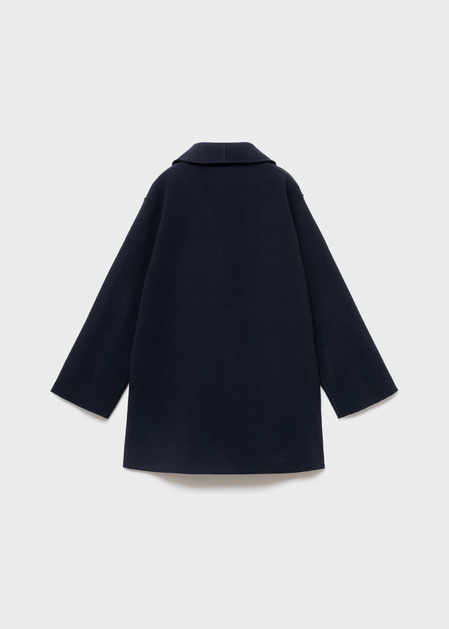 Manteau coupe midi drap de laine - Verso de l’article