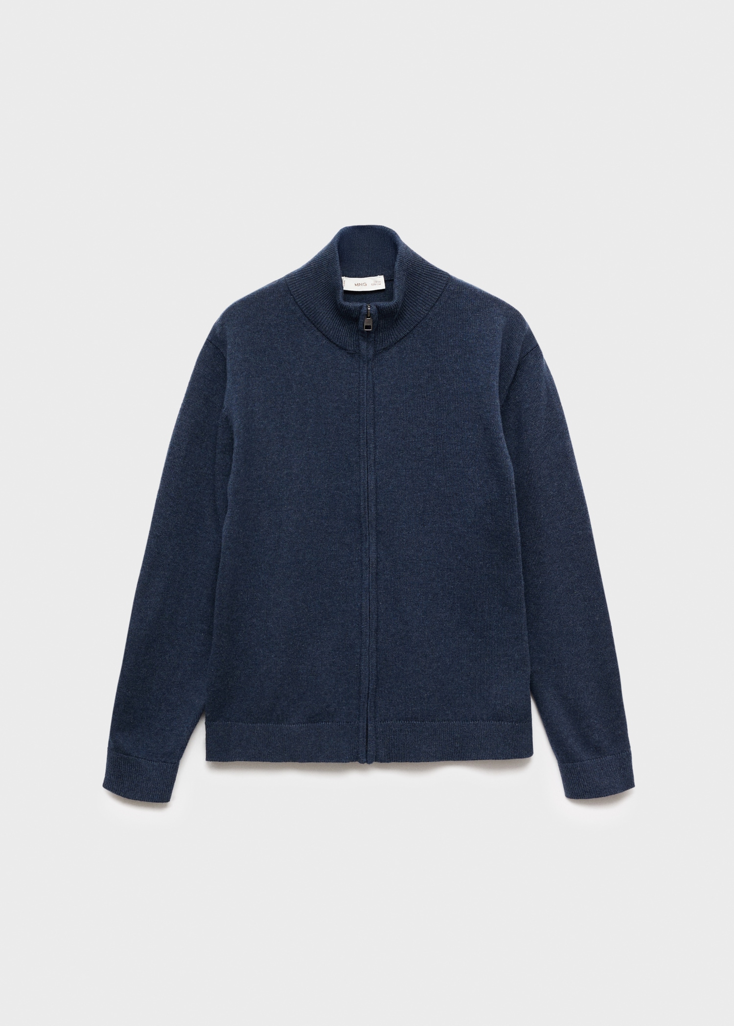Cardigan de malha com fecho de correr - Artigo sem modelo