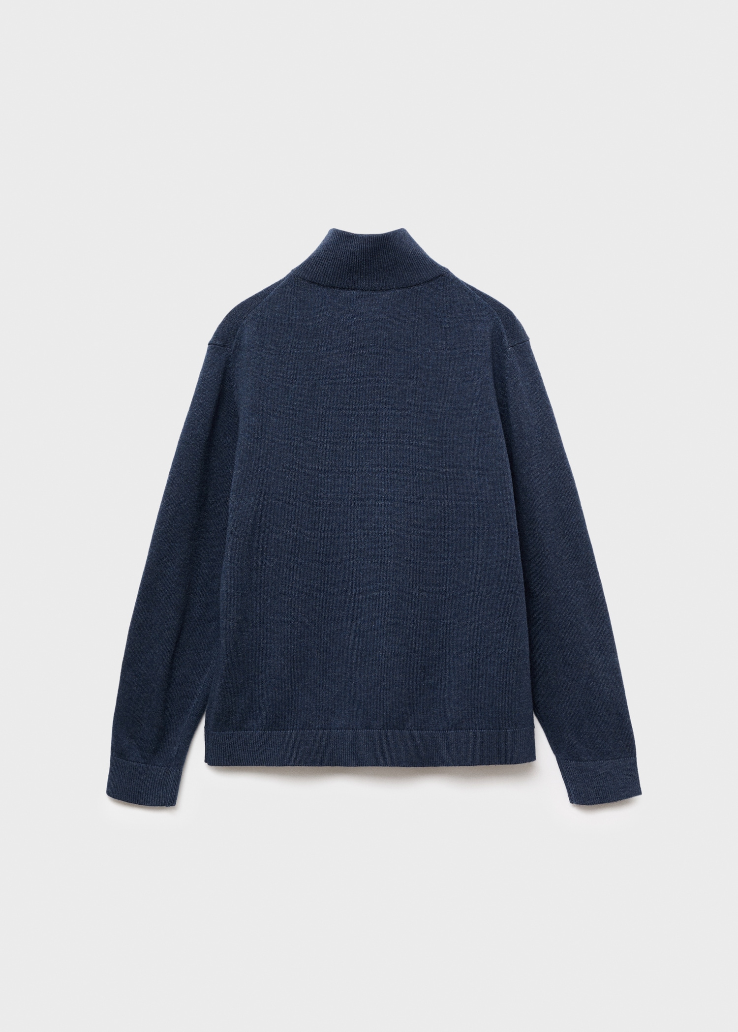 Cardigan de malha com fecho de correr - Verso do artigo