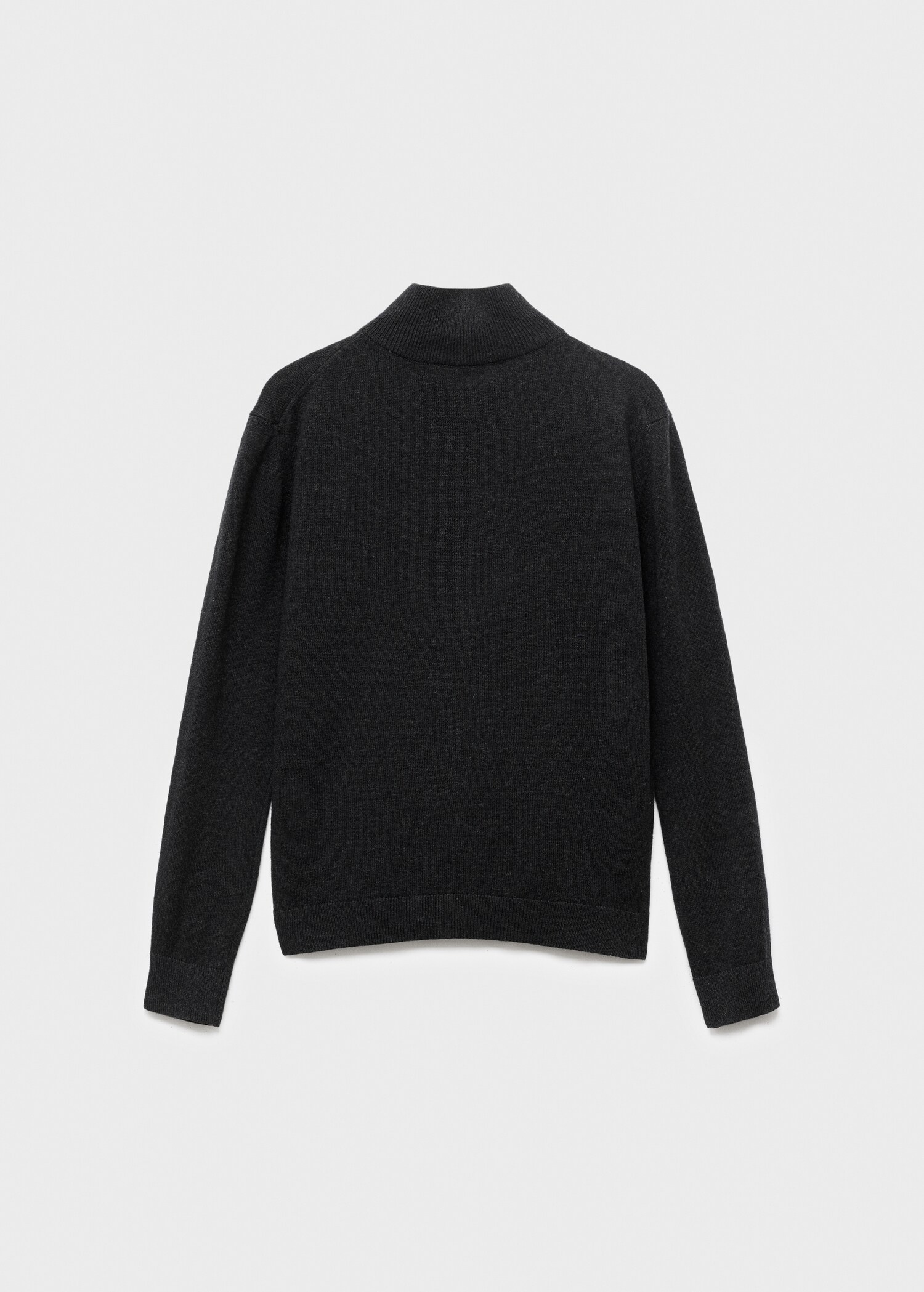 Cardigan de malha com fecho de correr - Verso do artigo