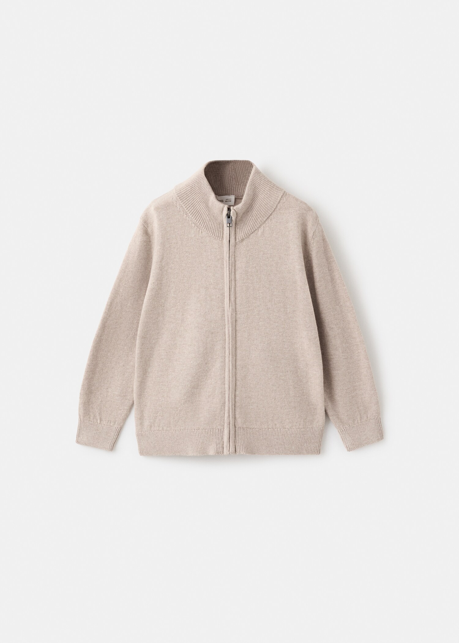Zipped knit cardigan - Article without model