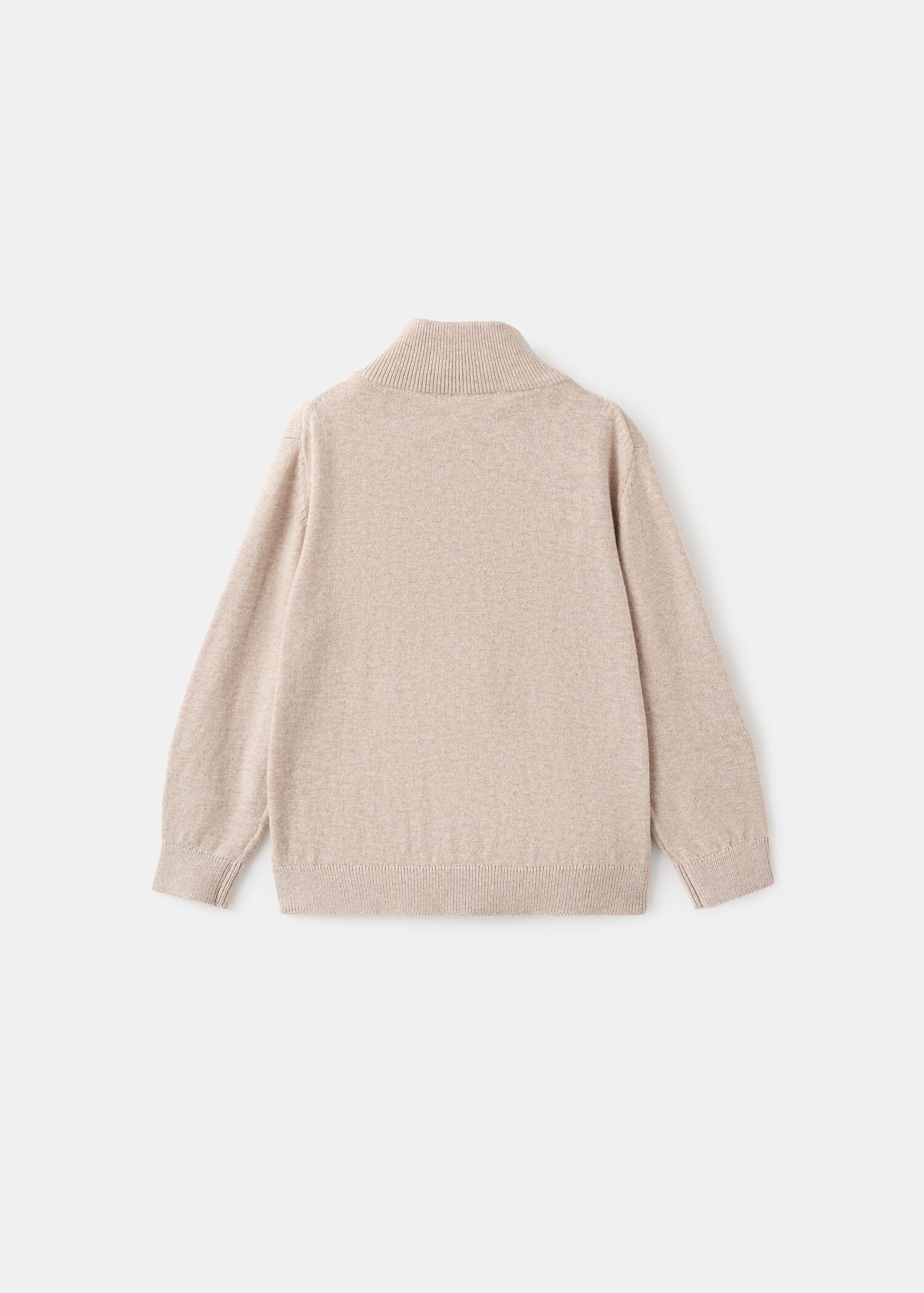 Zipped knit cardigan - Reverse of the article