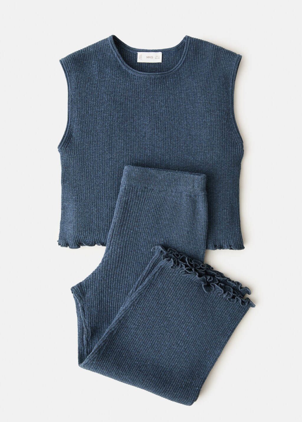 Ribbed knit trousers