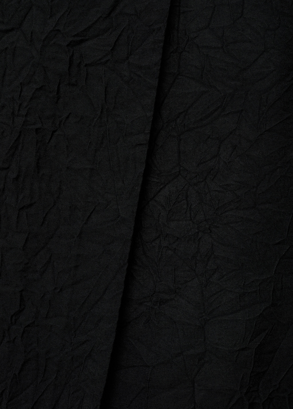 Creased-effect wrap-around skirt