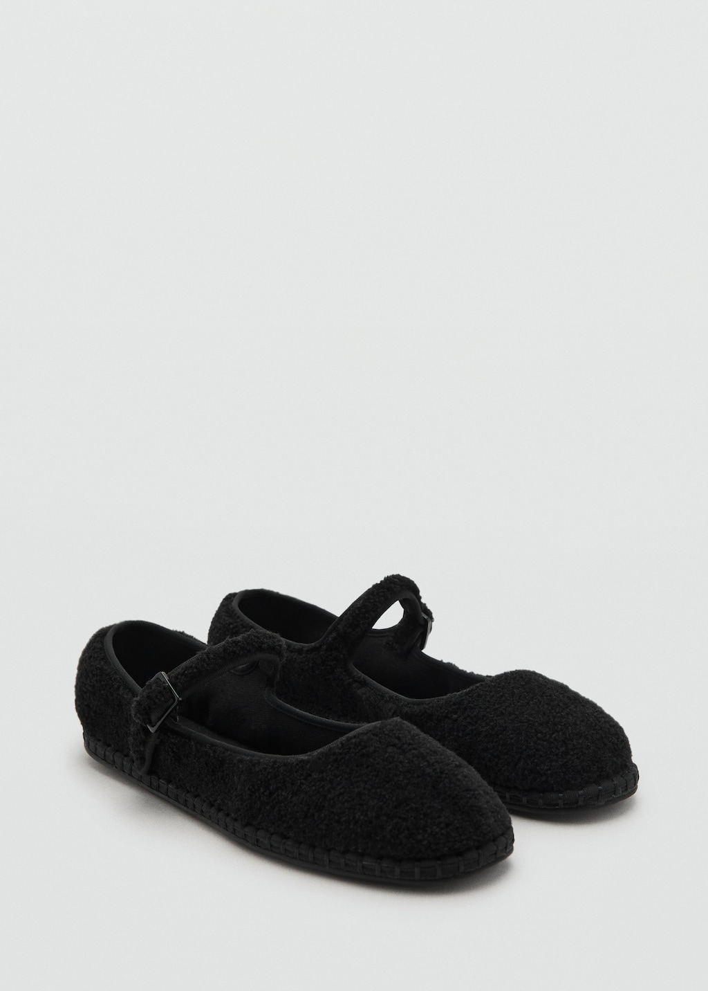 Sheepskin ballet flats