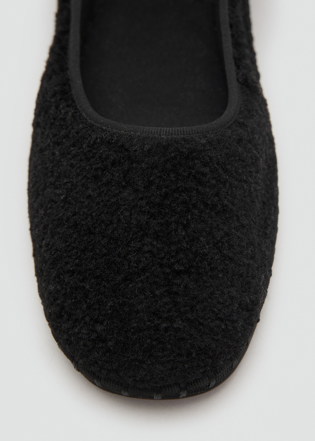 Sheepskin ballet flats