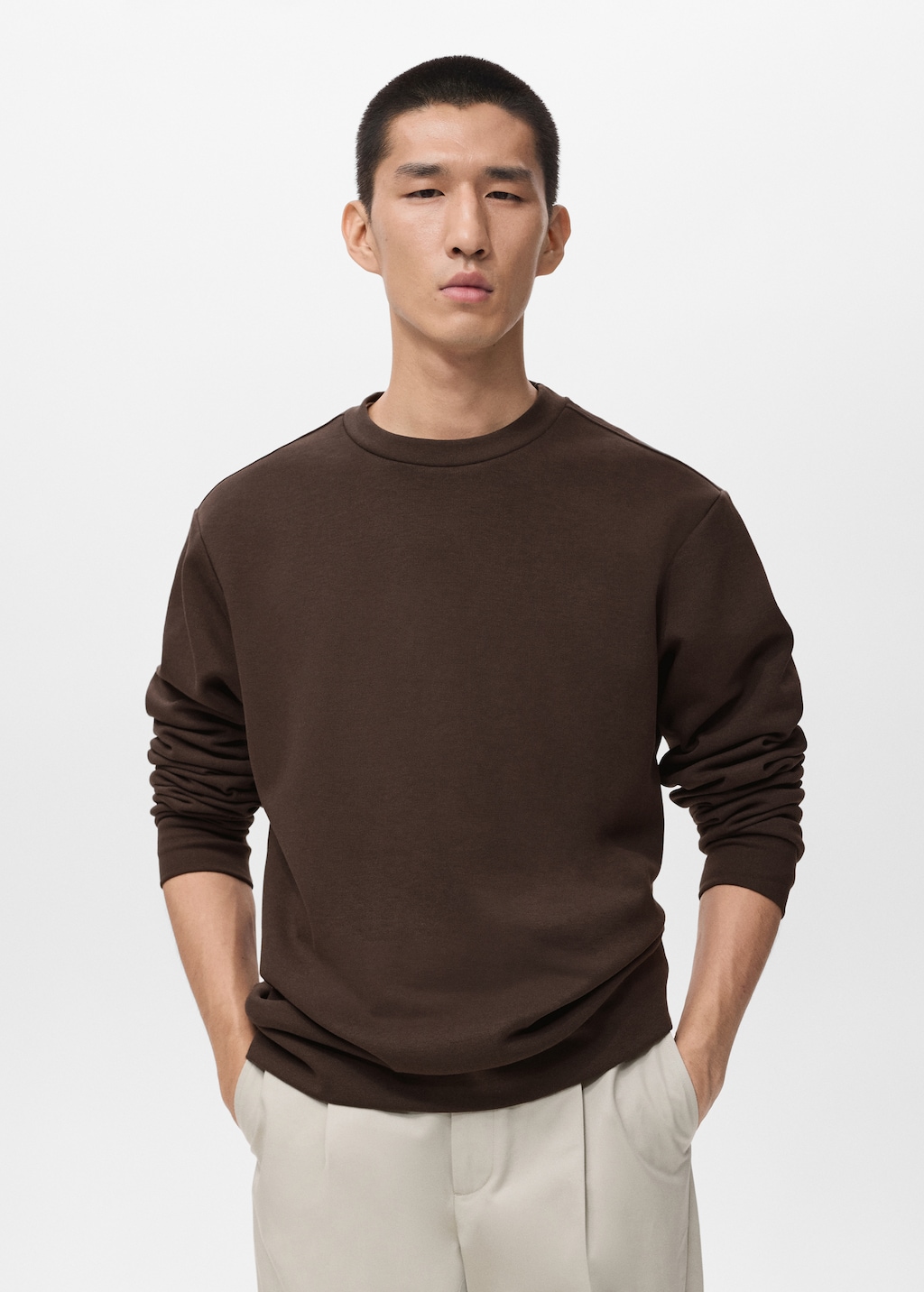 Regular-fit cotton sweatshirt
