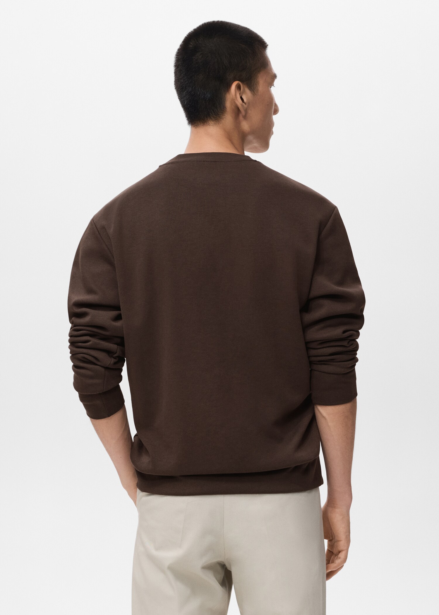Regular-fit cotton sweatshirt - Reverse of the article