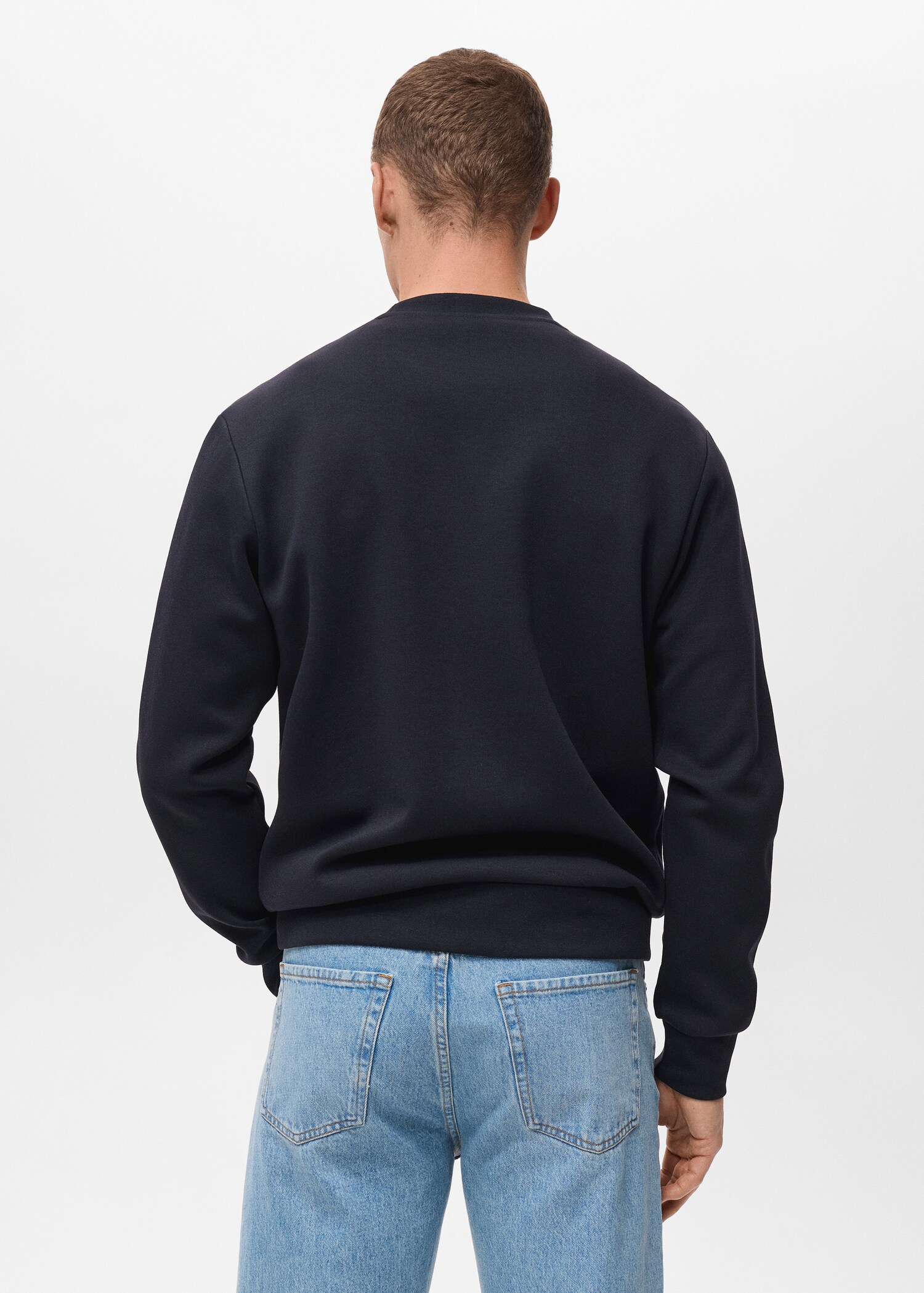 Regular-fit cotton sweatshirt - Reverse of the article