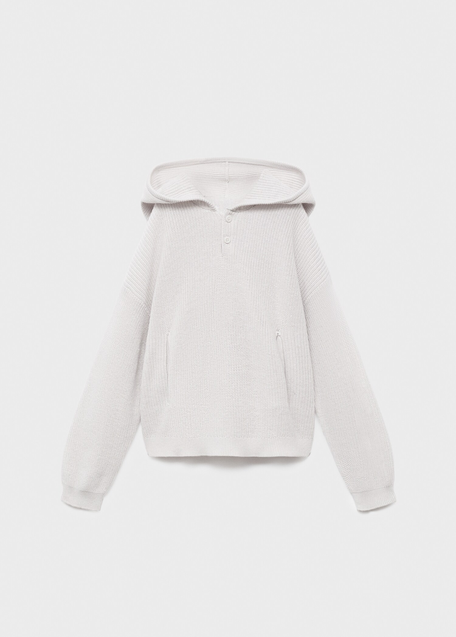 Hooded knit sweater - Article without model