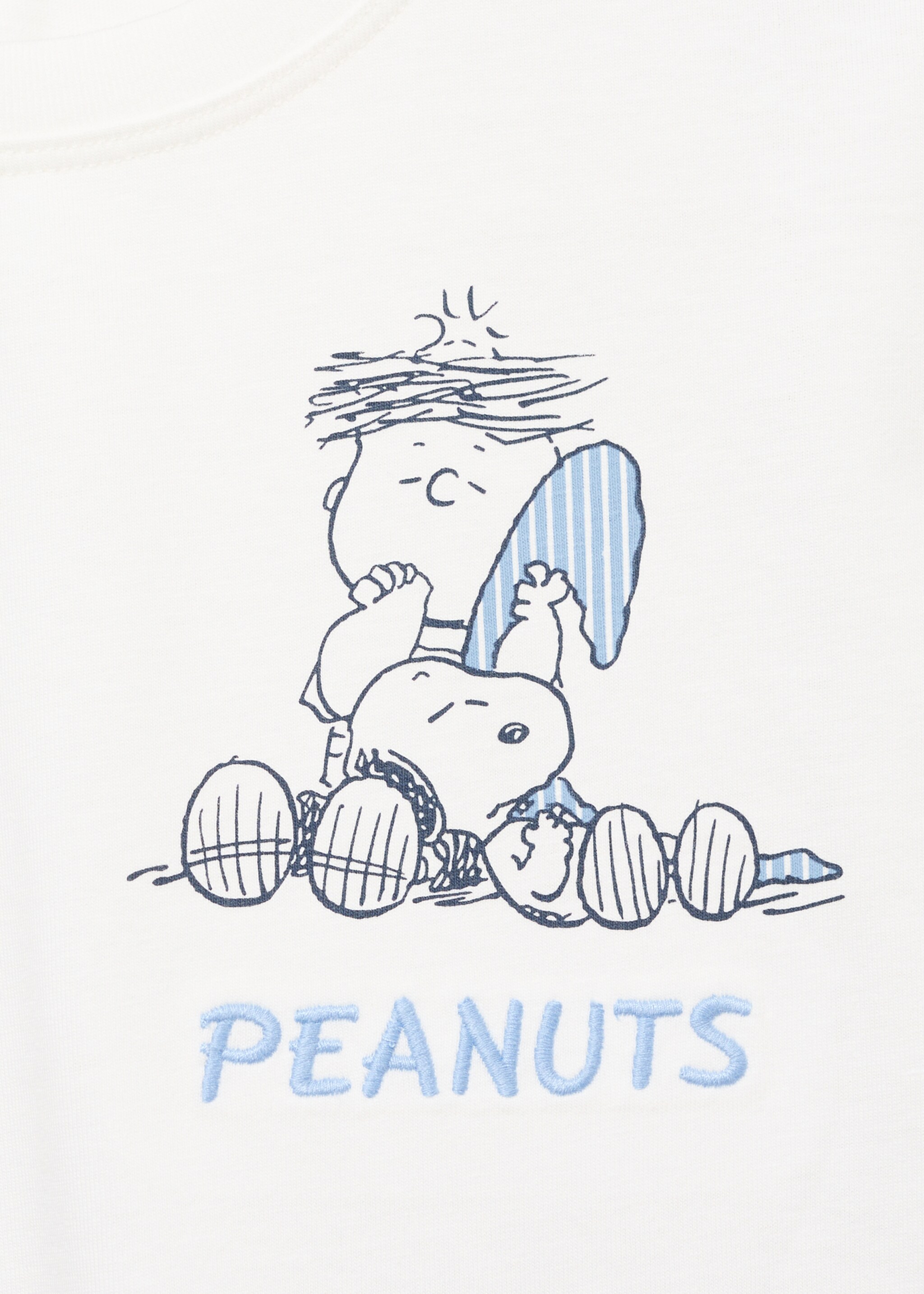 Långärmad pyjamas Snoopy - Detaljer om artikeln 8, Blå. Ref: 17084427-00.