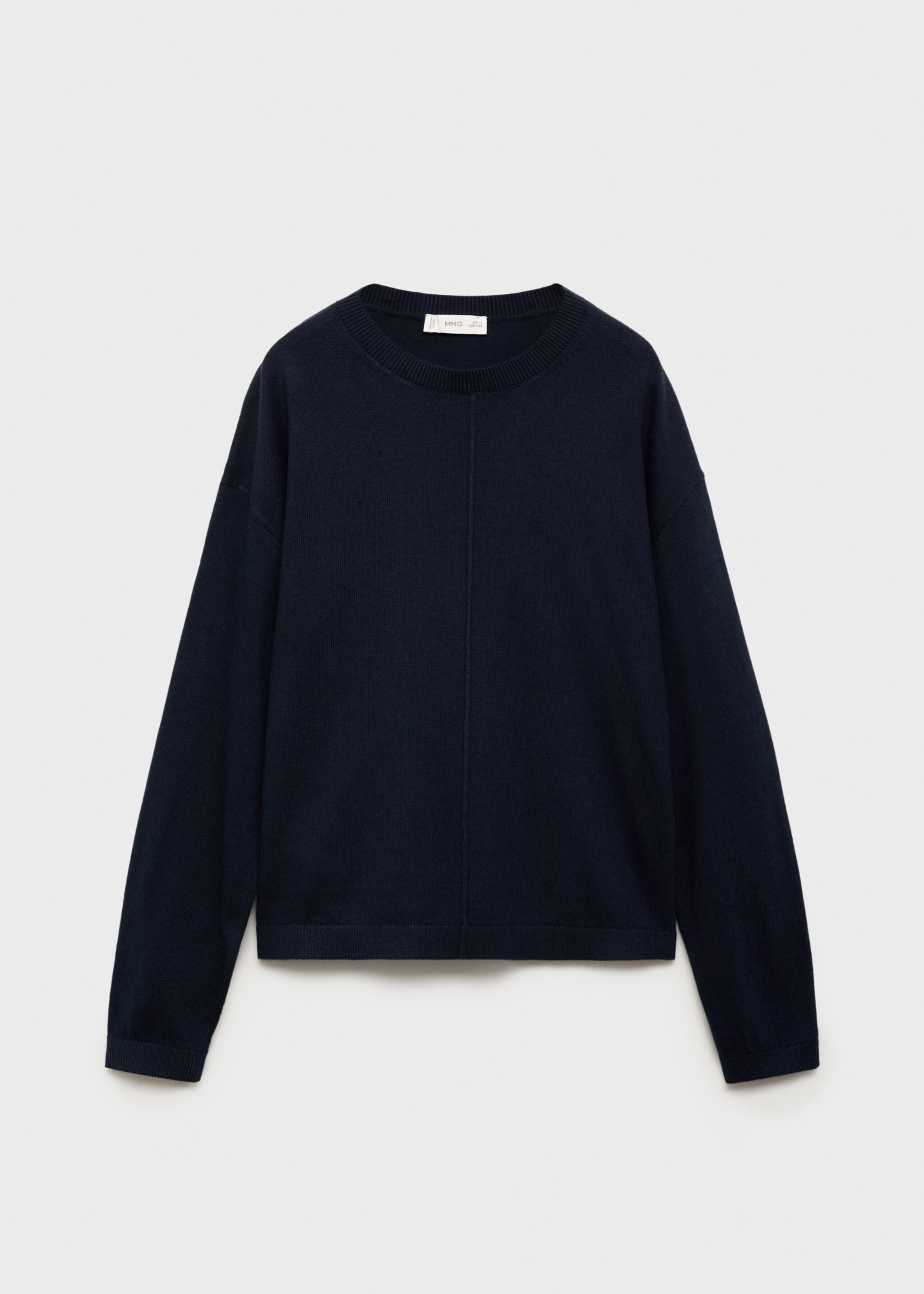 Decorative seams cotton sweater - Article without model